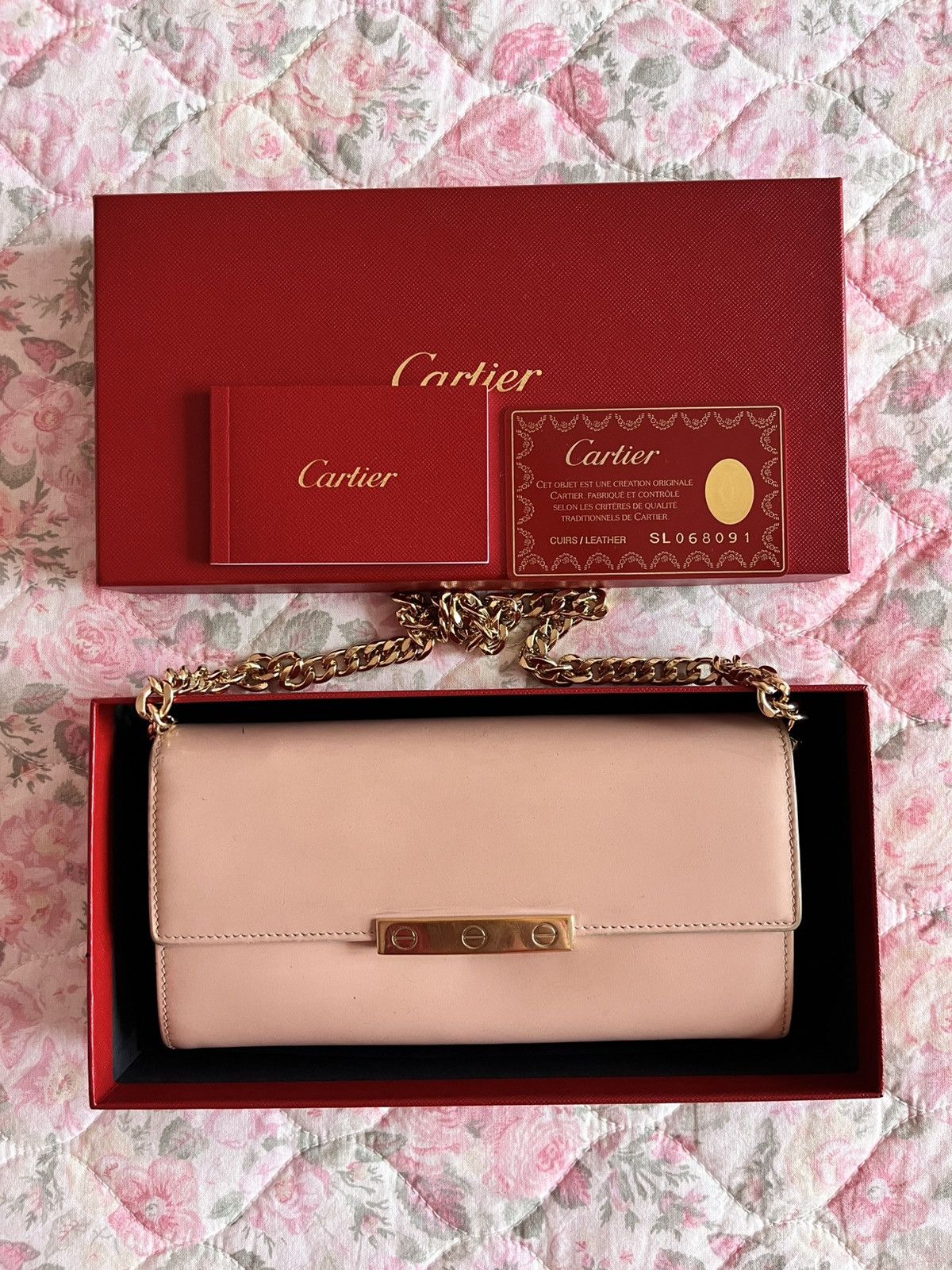 Cartier Rare Cartier Blush Bag with Gold Chain Size ONE SIZE - 1 Thumbnail