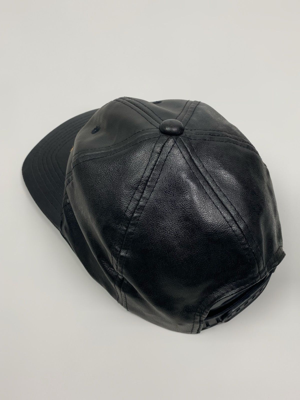 Vintage 1990’s Vintage Zero Spell Out PVC Coated Snap Back Hat Size ONE SIZE - 8 Thumbnail