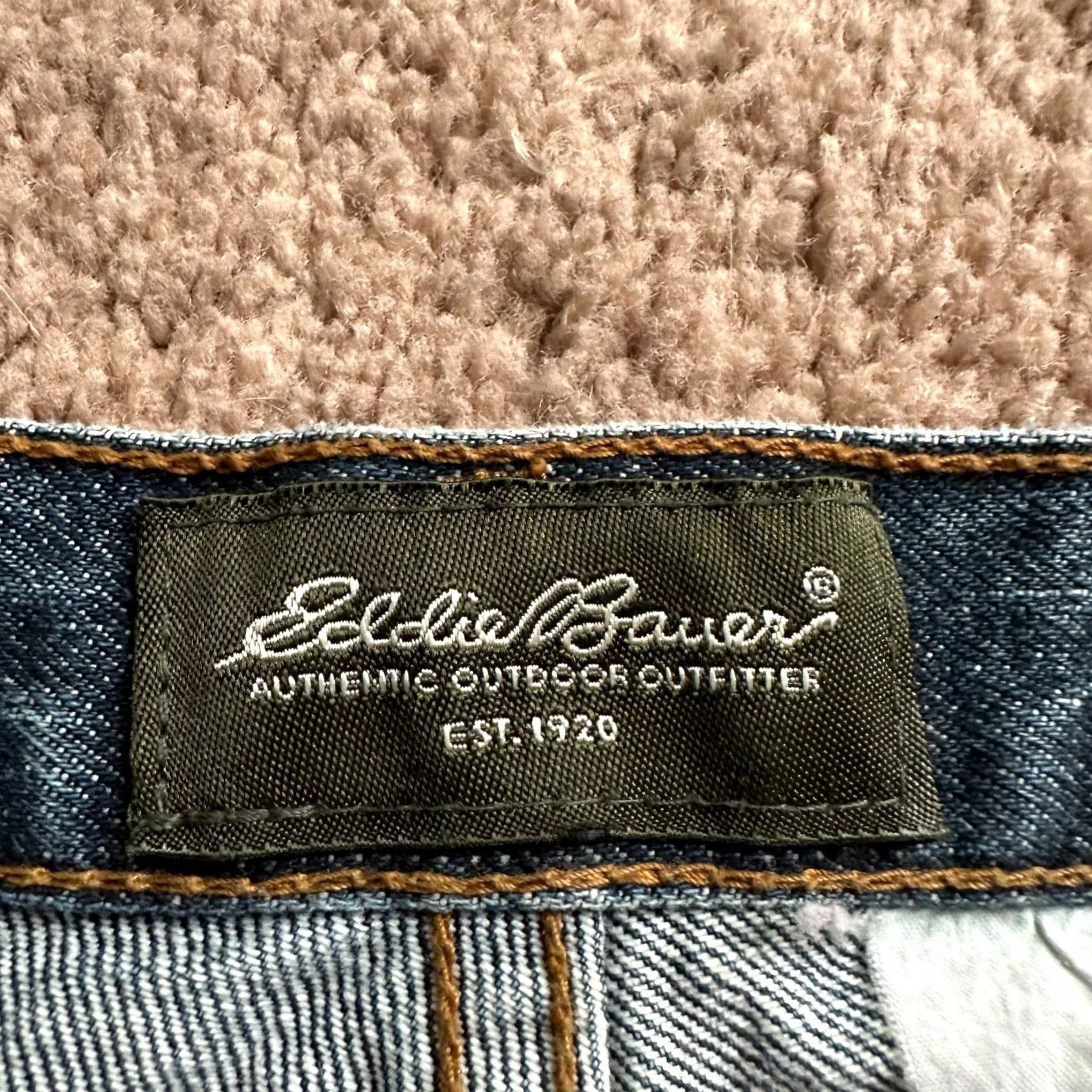 Eddie Bauer Eddie Bauer Mens Jeans 38x30 Straight Leg Mid Rise Blue Medium Wash Denim Size US 38 / EU 54 - 5 Thumbnail