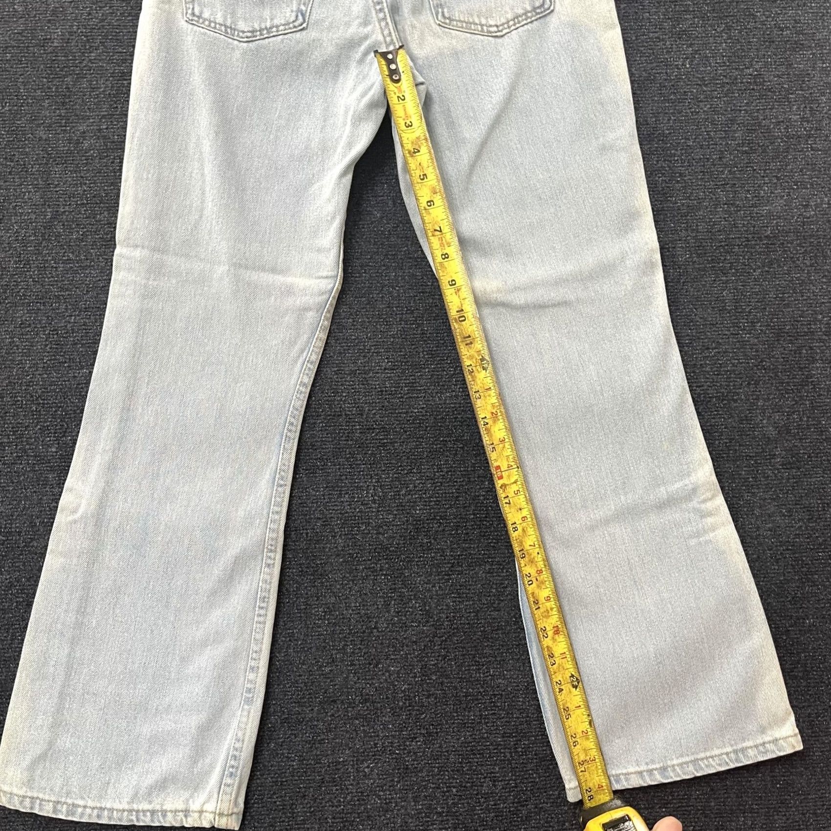 Levi's VINTAGE Levi's 545 Jeans Womens Small Light Blue Bootcut Denim 29in Zip Pockets Y2K Ven Size 29" - 4 Thumbnail