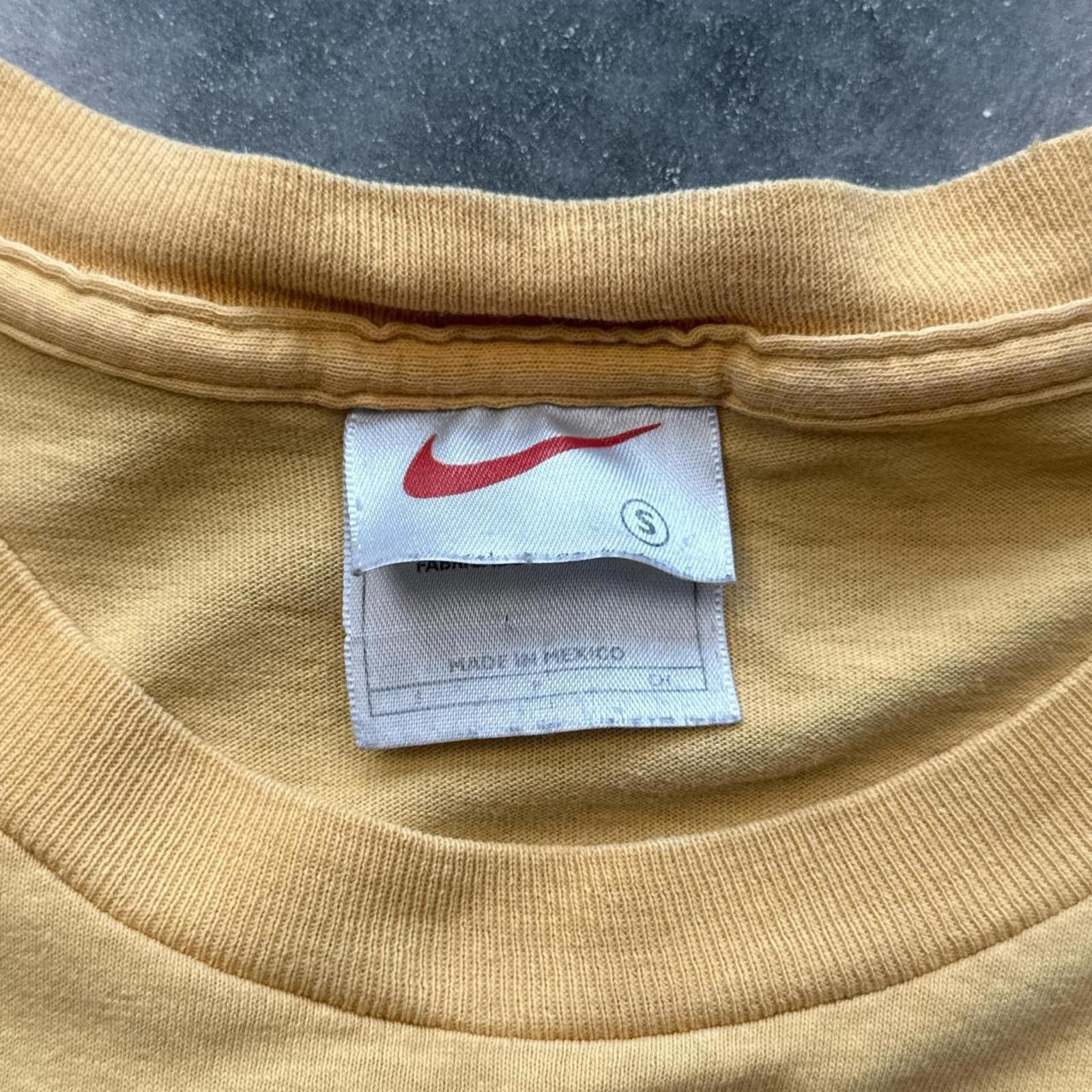 Nike Nike Yellow Cotton T-shirt With "Just Do It" Design Nike Y2K Size US S / EU 44-46 / 1 - 5 Thumbnail