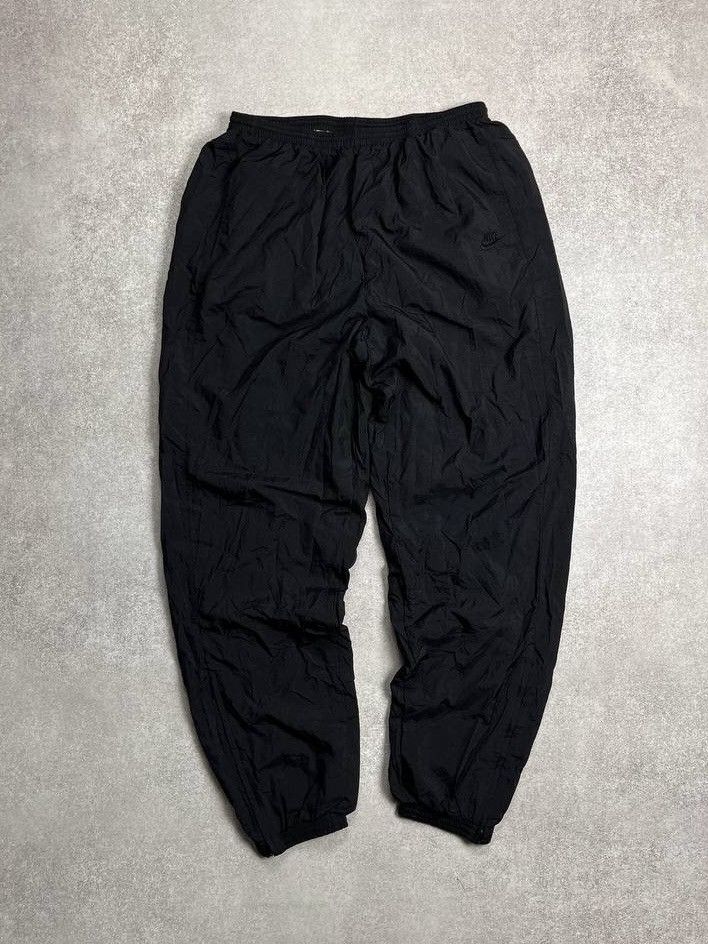 Nike × Vintage Vintage Nike Swoosh Baggy Nylon Trackpants Y2K 34 Size US 34 / EU 50 - 1 Thumbnail