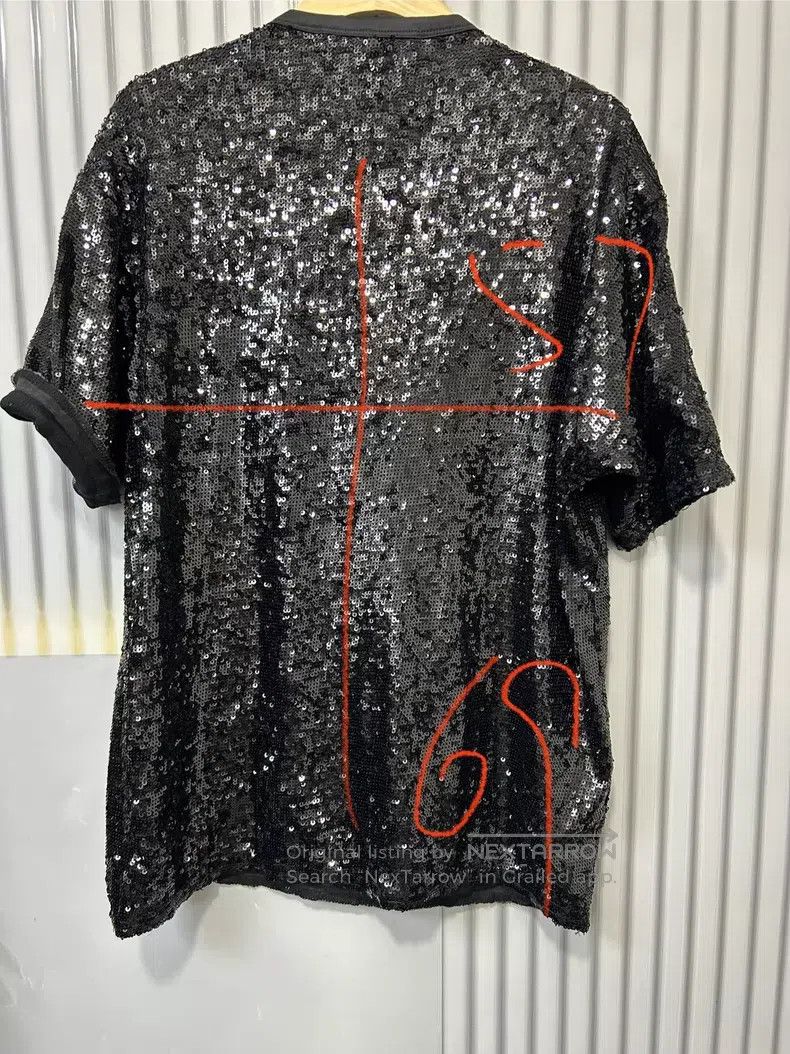 Junya Watanabe Junya Watanabe Black sequined T-shirt Size M / US 6-8 / IT 42-44 - 9 Thumbnail