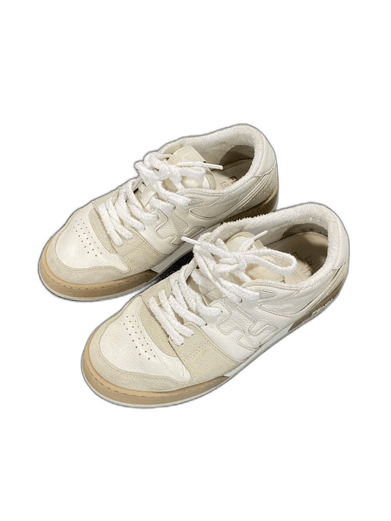 Fendi Classic Beige Sneakers by Fendi-yf Size US 8 / EU 41 - 1 Thumbnail