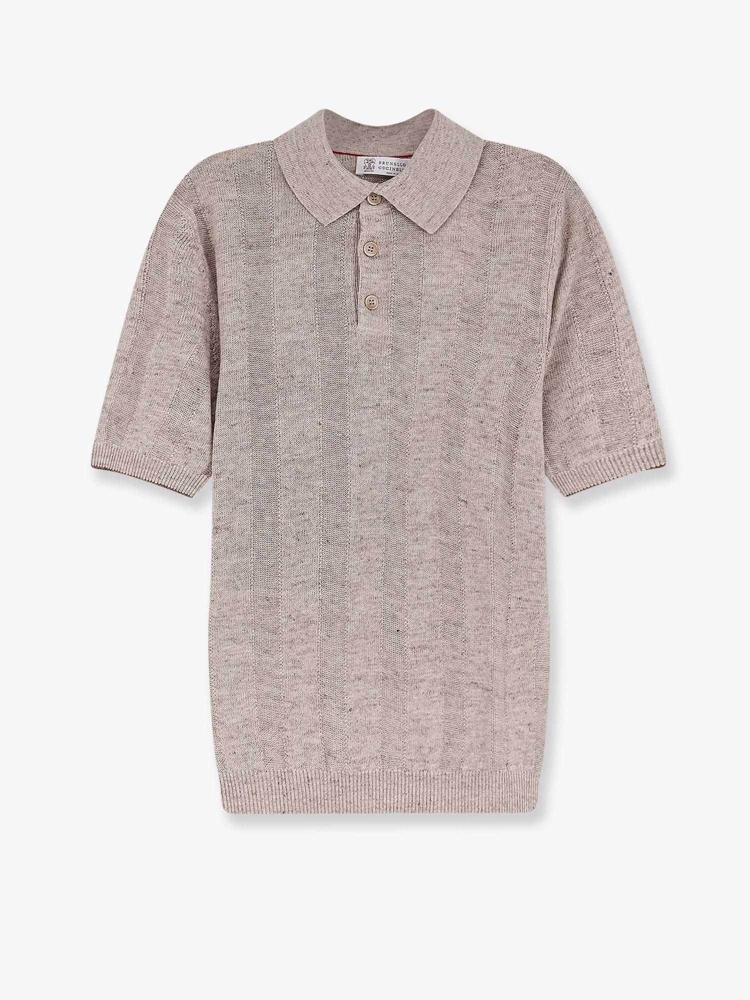 Brunello Cucinelli Linen And Cotton Blend Polo Shirt Size US XXL / EU 58 / 5 - 1 Thumbnail