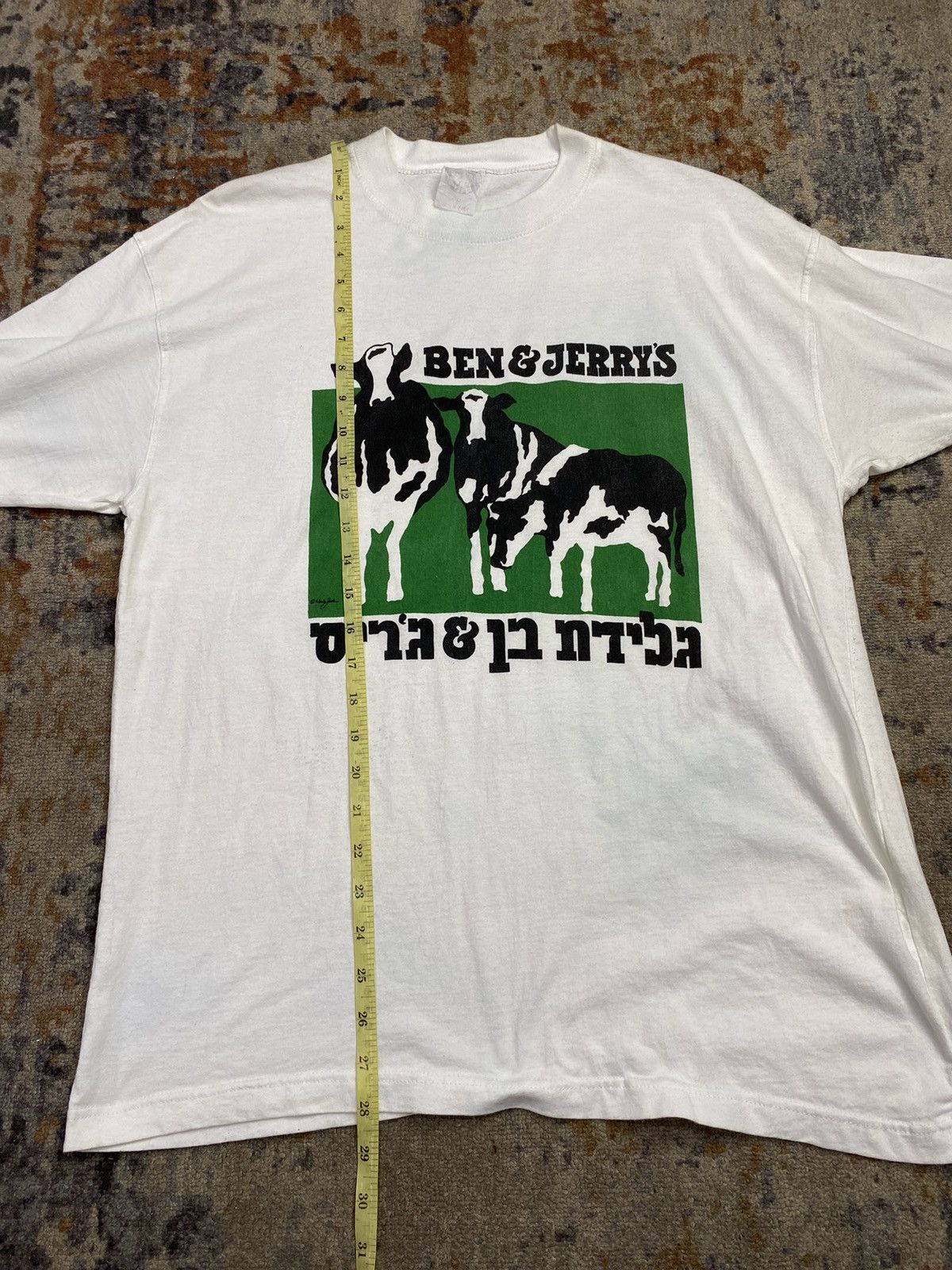Band Tees × Vintage vintage ben & jerrrys tshirt f isr**l Size US L / EU 52-54 / 3 - 5 Thumbnail