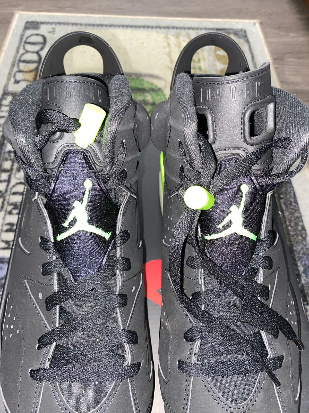 Jordan Brand × Nike Jordan 6 Retro Electric Green Size US 11.5 / EU 44-45 - 4 Thumbnail