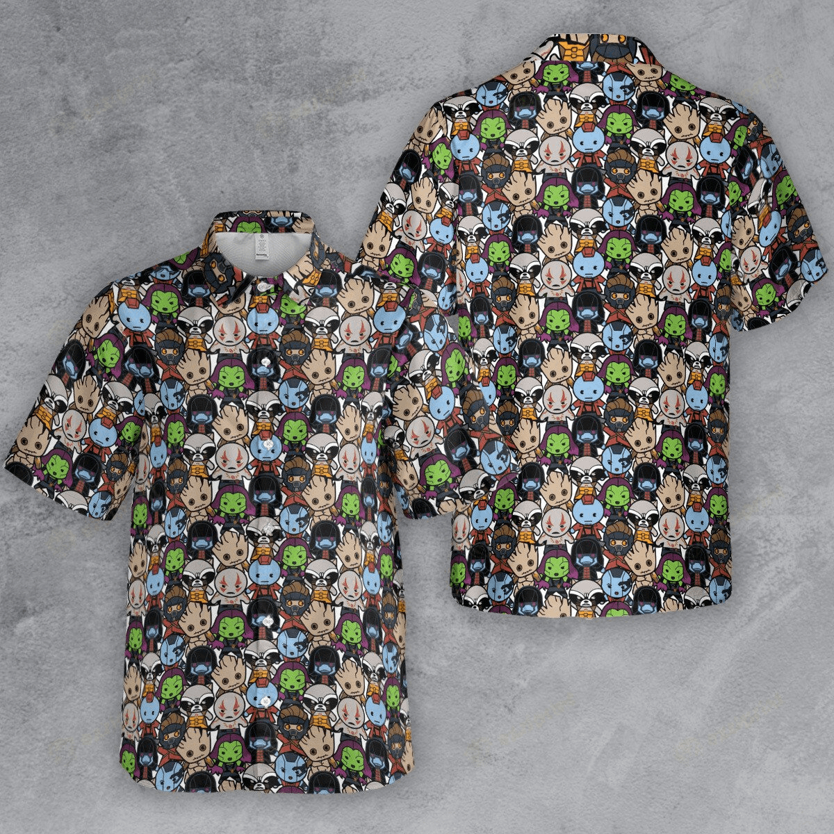 The Unbranded Brand Guardians of the Galaxy Characters Button Down Shirt Size US S / EU 44-46 / 1 - 4 Thumbnail