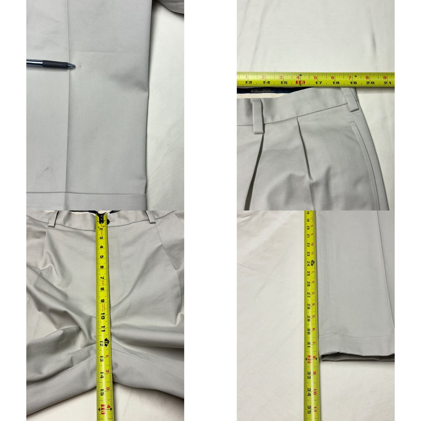 Brooks Brothers Brooks Brothers Advantage Chino Elliot Pleated Mens Khaki Pants W38 L32 Cotton Chino Pants Mens Wool? Size US 38 / EU 54 - 8 Thumbnail