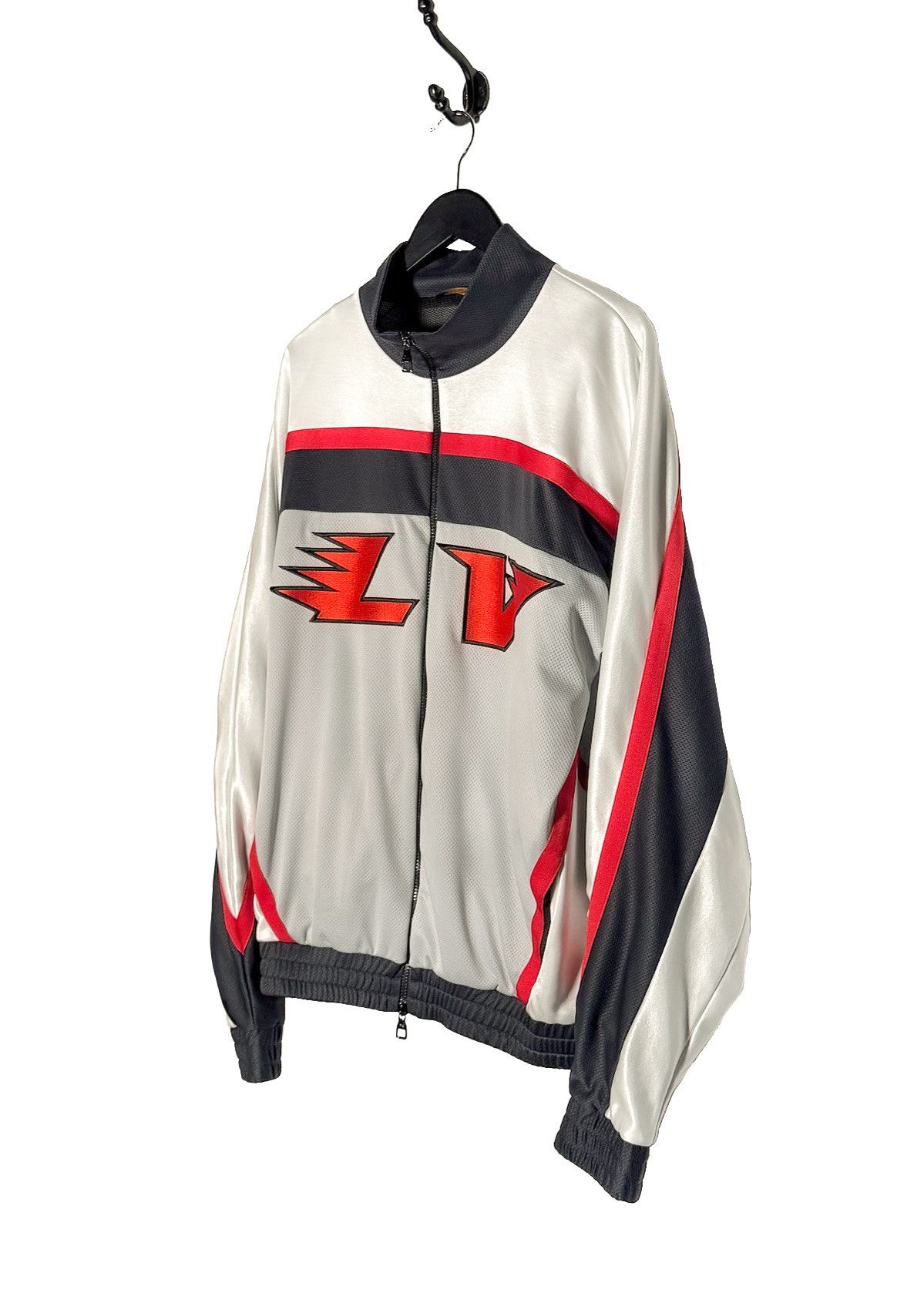 Louis Vuitton Louis Vuitton FW22 White Graphic Hockey Tracktop Jacket Size US XL / EU 56 / 4 - 2 Thumbnail