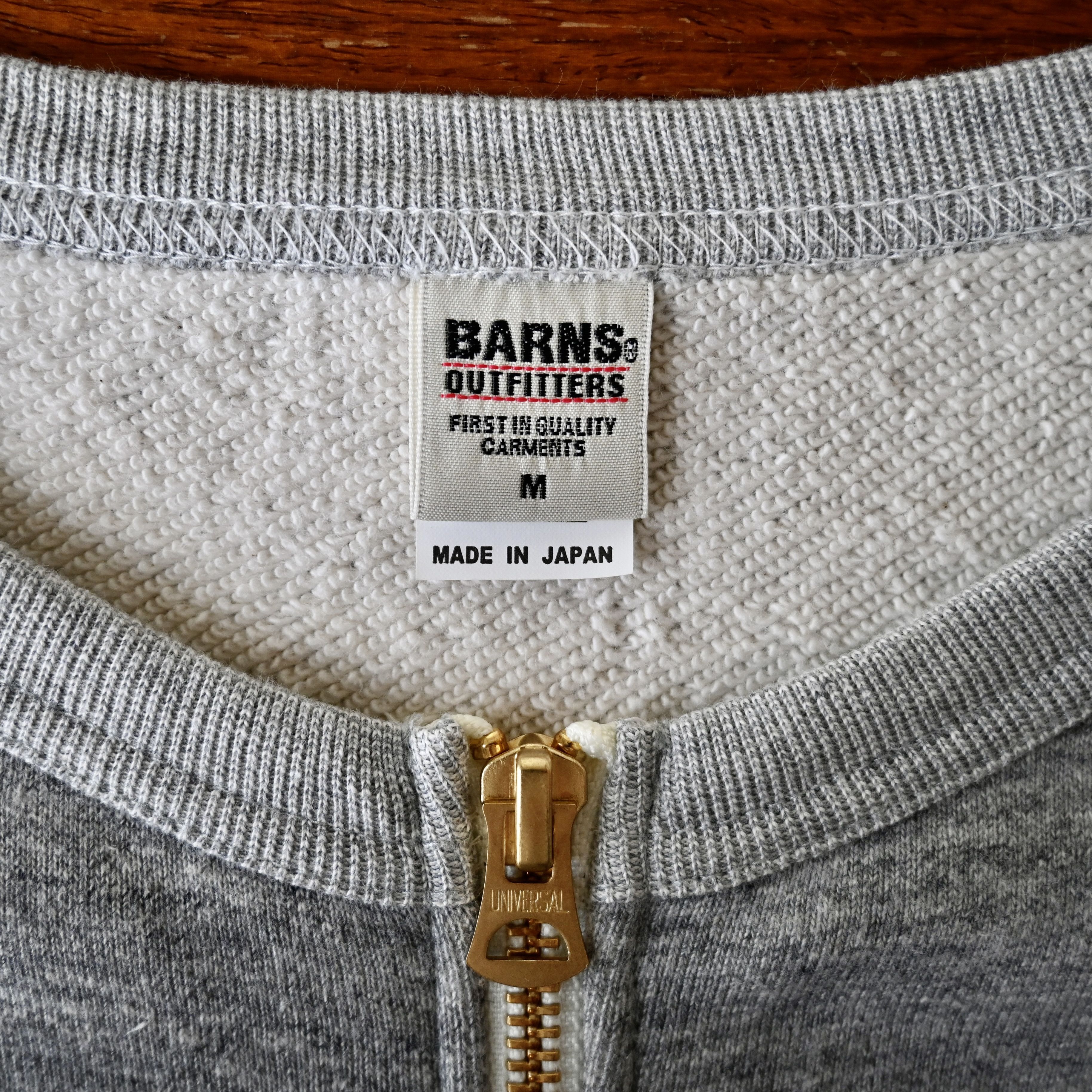 BARNS OUTFITTERS BARNS OUTFITTERS loopwheeled zip sweatshirt, made in Japan Size US M / EU 48-50 / 2 - 12 Thumbnail