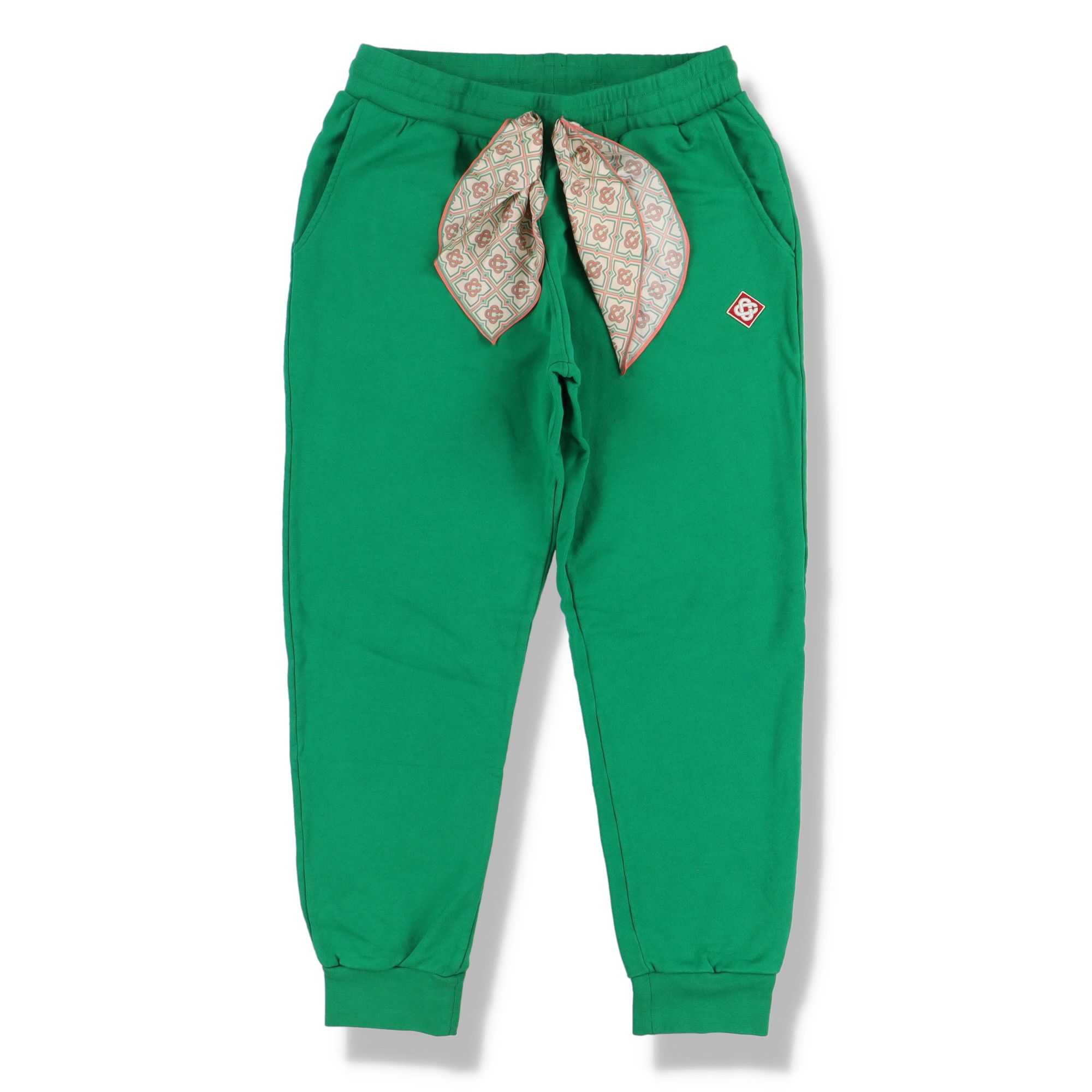 Casablanca Green Embroidered Logo Silk Scarf Sweatpants Size 36" / US 14 / IT 50 - 4 Thumbnail