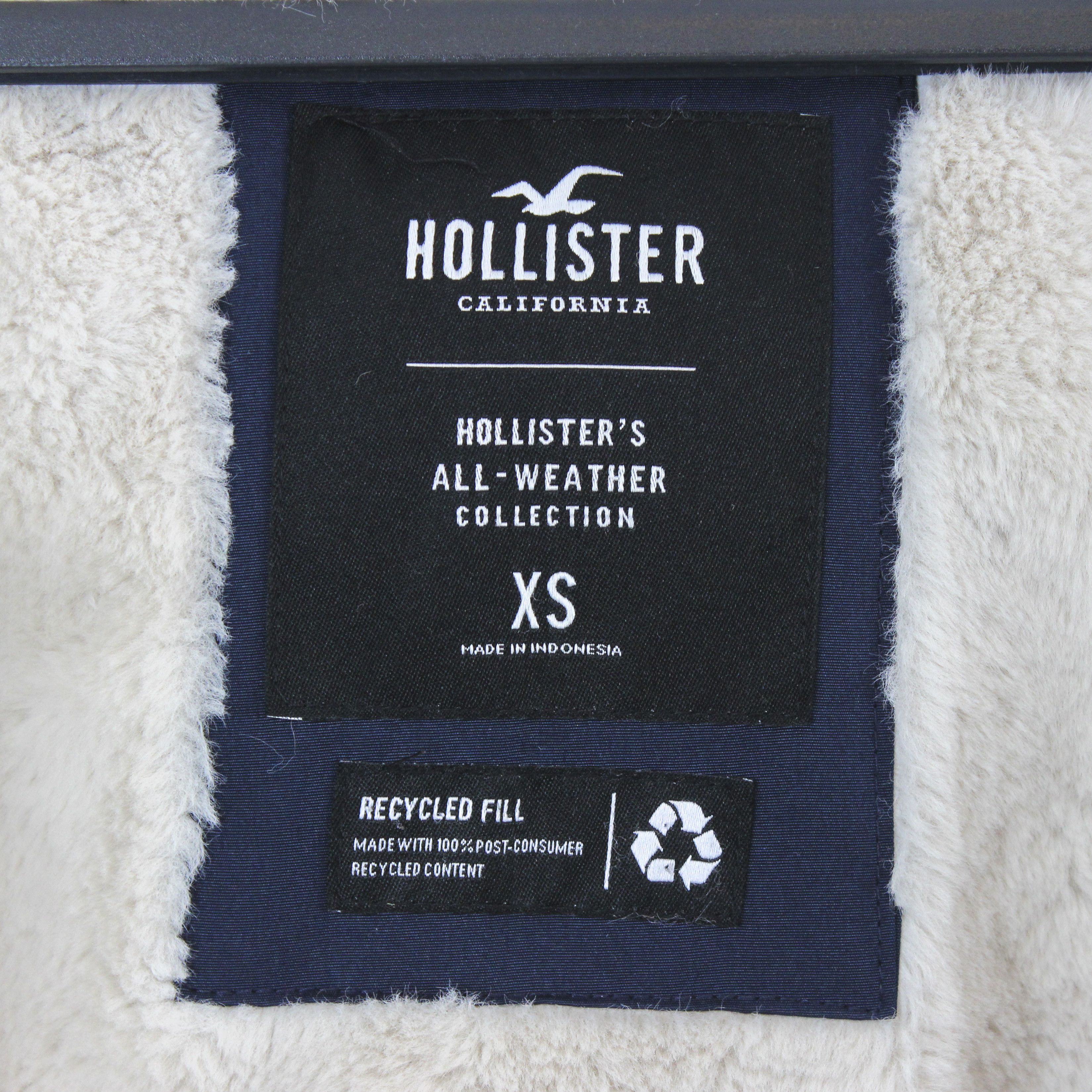 Hollister All Weather Women XS Jacket Coat Hood Parka Faux Fur Fleece Size XS / US 0-2 / IT 36-38 - 7 Thumbnail