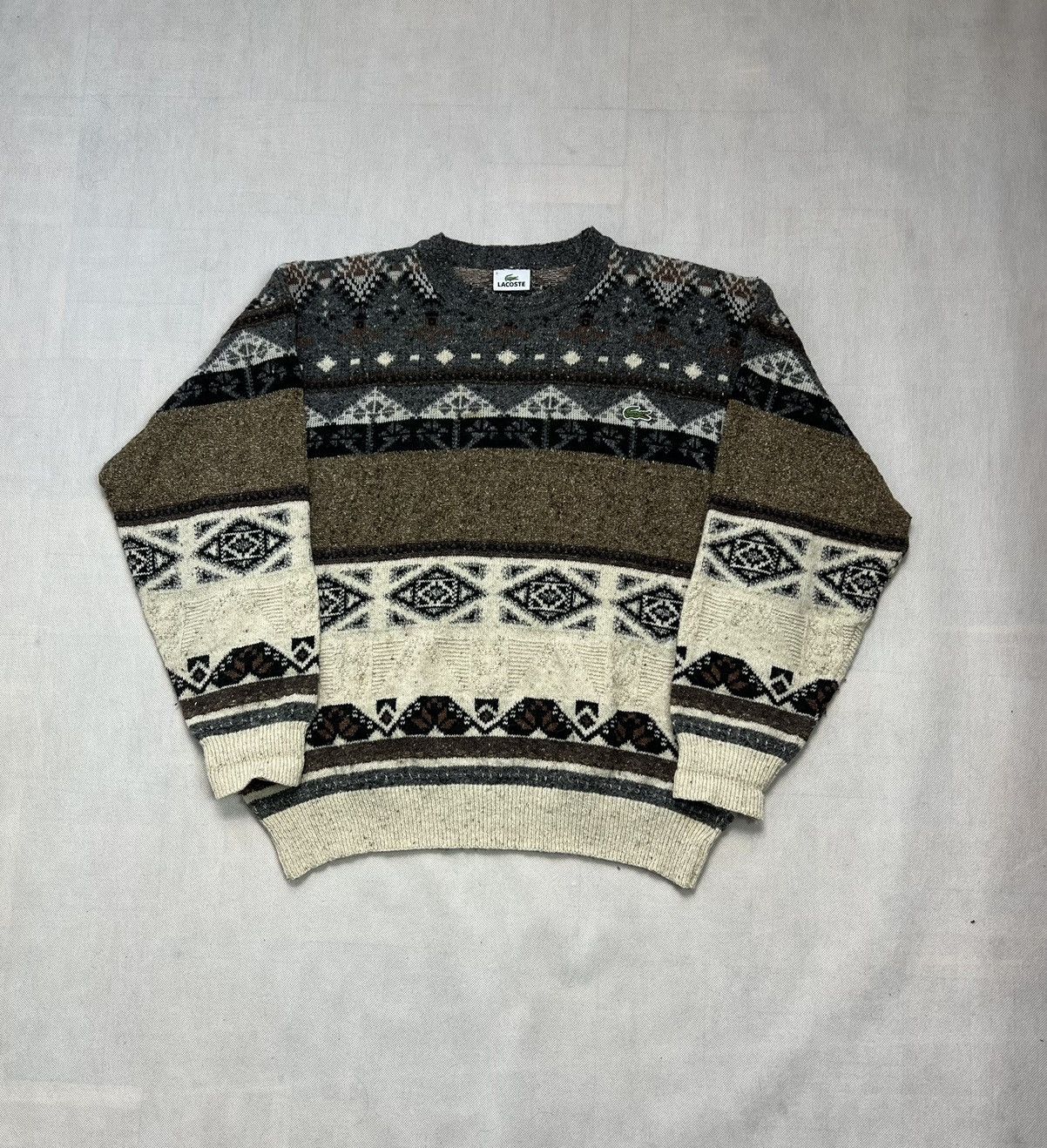Lacoste × Vintage Sweater Lacoste Vintage Small Logo Size US L / EU 52-54 / 3 - 1 Thumbnail