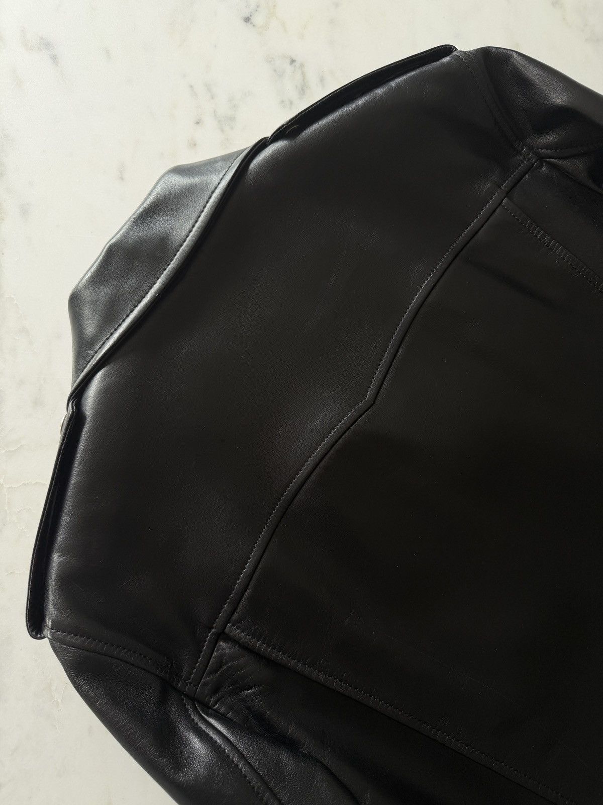 Saint Laurent Paris Saint Laurent Paris – Iconic Black Leather Biker Jacket Size US L / EU 52-54 / 3 - 9 Thumbnail