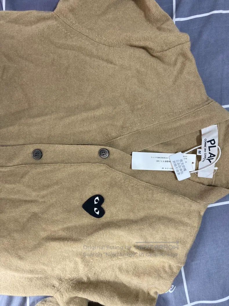 Comme des Garcons Comme Des Garcons Open Cardigan Camel V Neck Size M / US 6-8 / IT 42-44 - 6 Thumbnail
