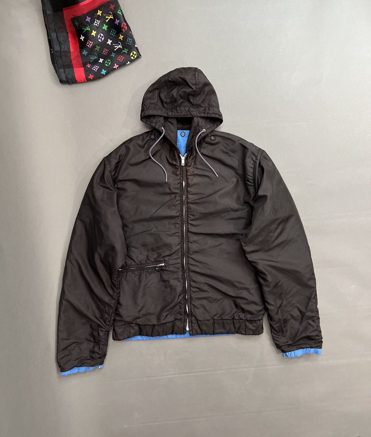 Vintage 1980s Reversible Quilted Ski Jacket Hoodie Liner Size US M / EU 48-50 / 2 - 6 Thumbnail