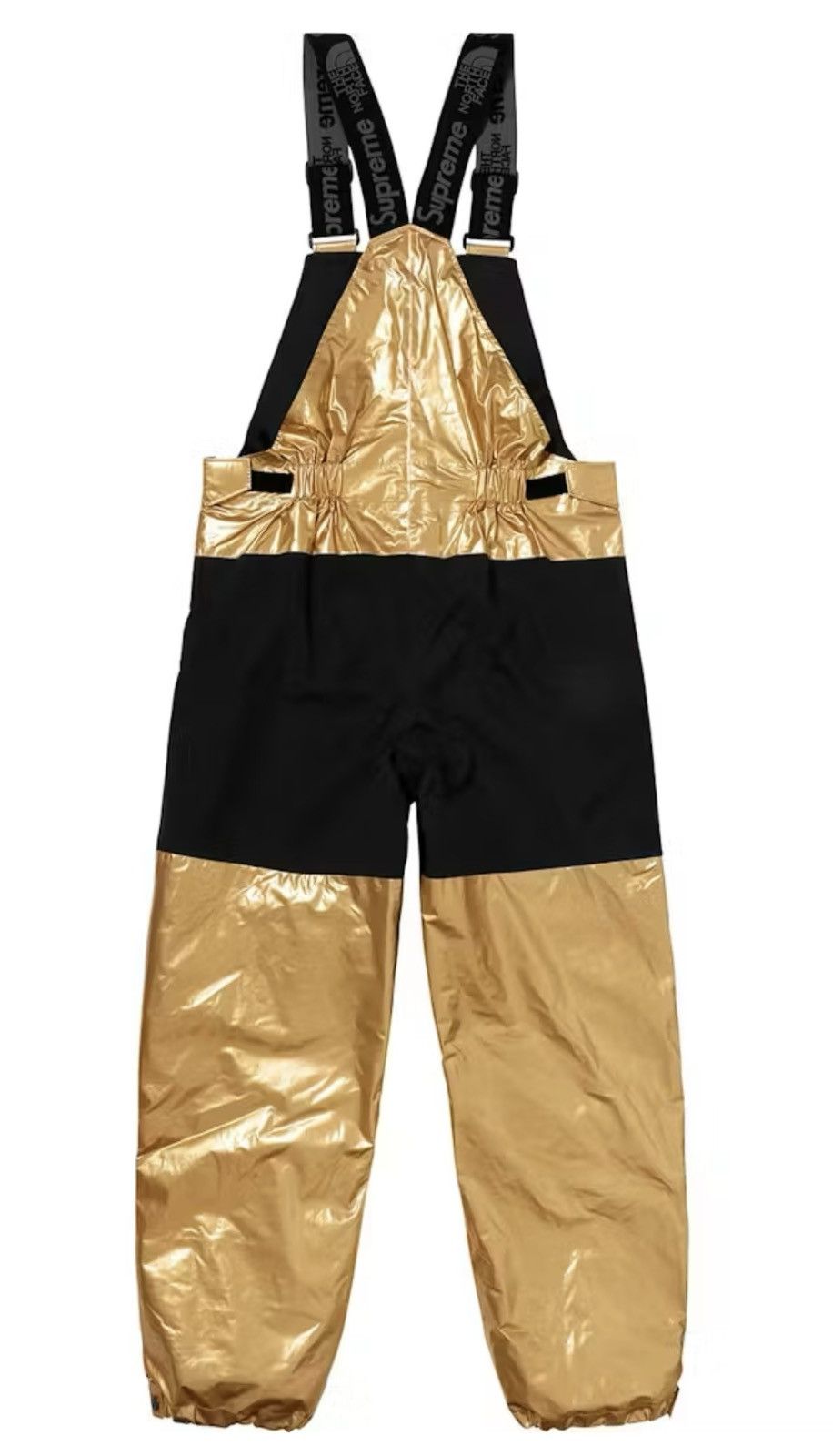 Supreme Supreme North Face Gold Metallic Bib Pant Overalls Size US 30 / EU 46 - 2 Thumbnail