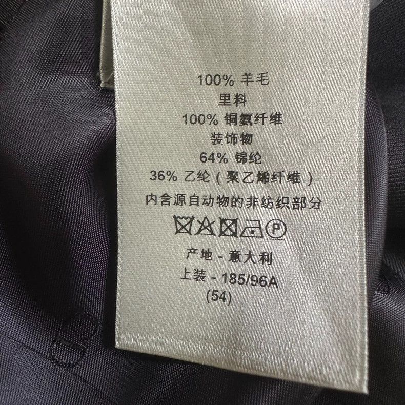 Dior Dior Streamer strap logo wool suit Size 54R - 7 Thumbnail