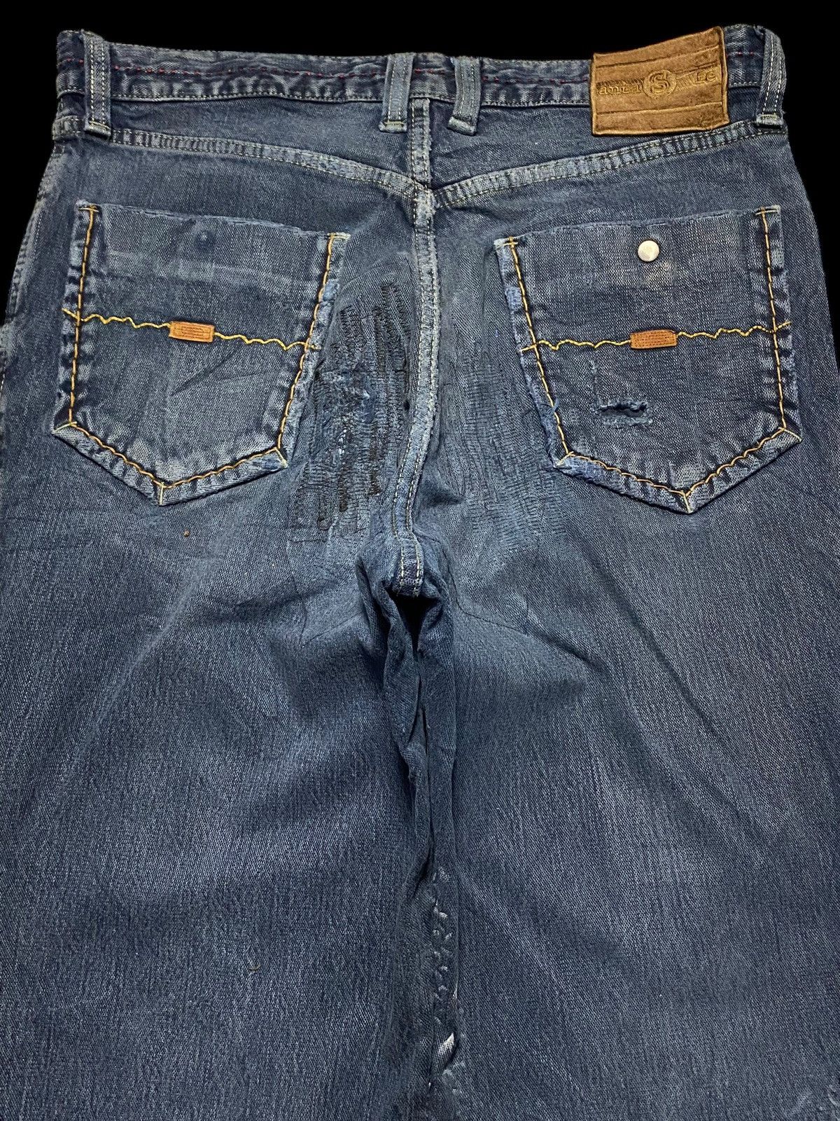 Japanese Brand Vintage Japanese Brands Santafe Dragon Distressed Jeans Size US 32 / EU 48 - 4 Thumbnail