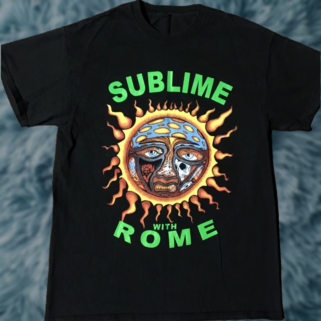 Drome Sublime With Rome 2015 Tour Shirt M Concert Punk Rock Nirvana 311 Grunge Vtg 90s Shirt Mens Black Graphic Tee Hippoie? Size US M / EU 48-50 / 2 - 1 Thumbnail