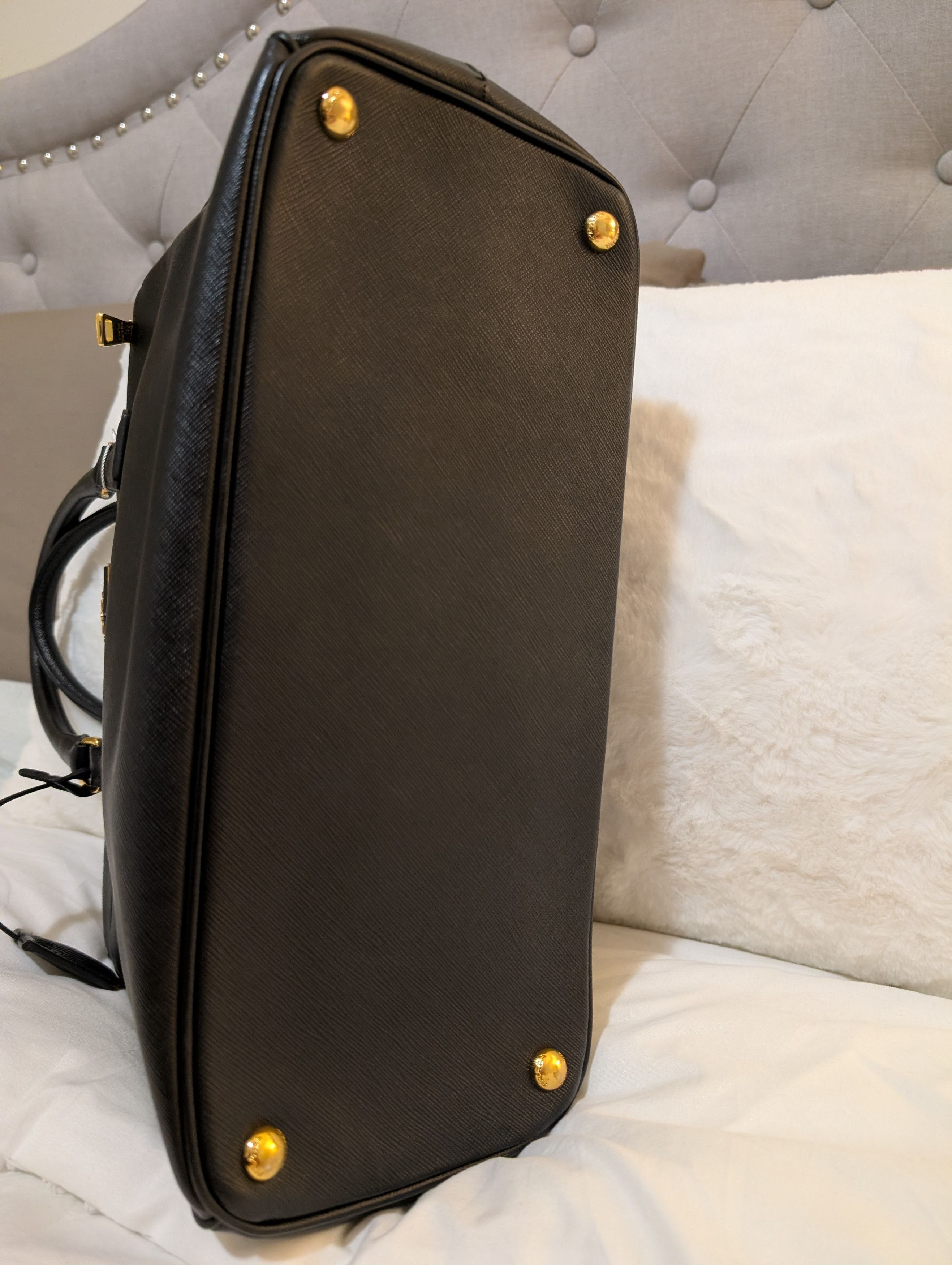 Prada PRADA Black Saffiano Top Handle Bag Size ONE SIZE - 12 Thumbnail