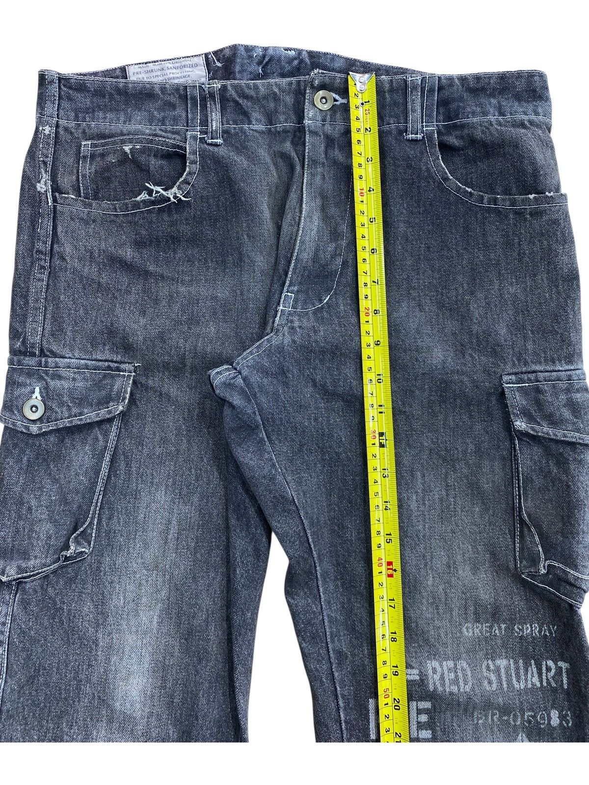 Japanese Brand Japanese Brand Cargo Style Painted Jeans Size US 35 - 10 Thumbnail