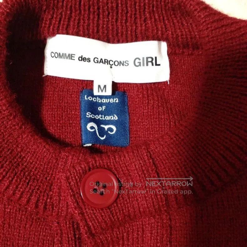 Comme des Garcons Comme des Garcons Bordeaux Red Knit Sweater - dmc. Size US M / EU 48-50 / 2 - 3 Thumbnail