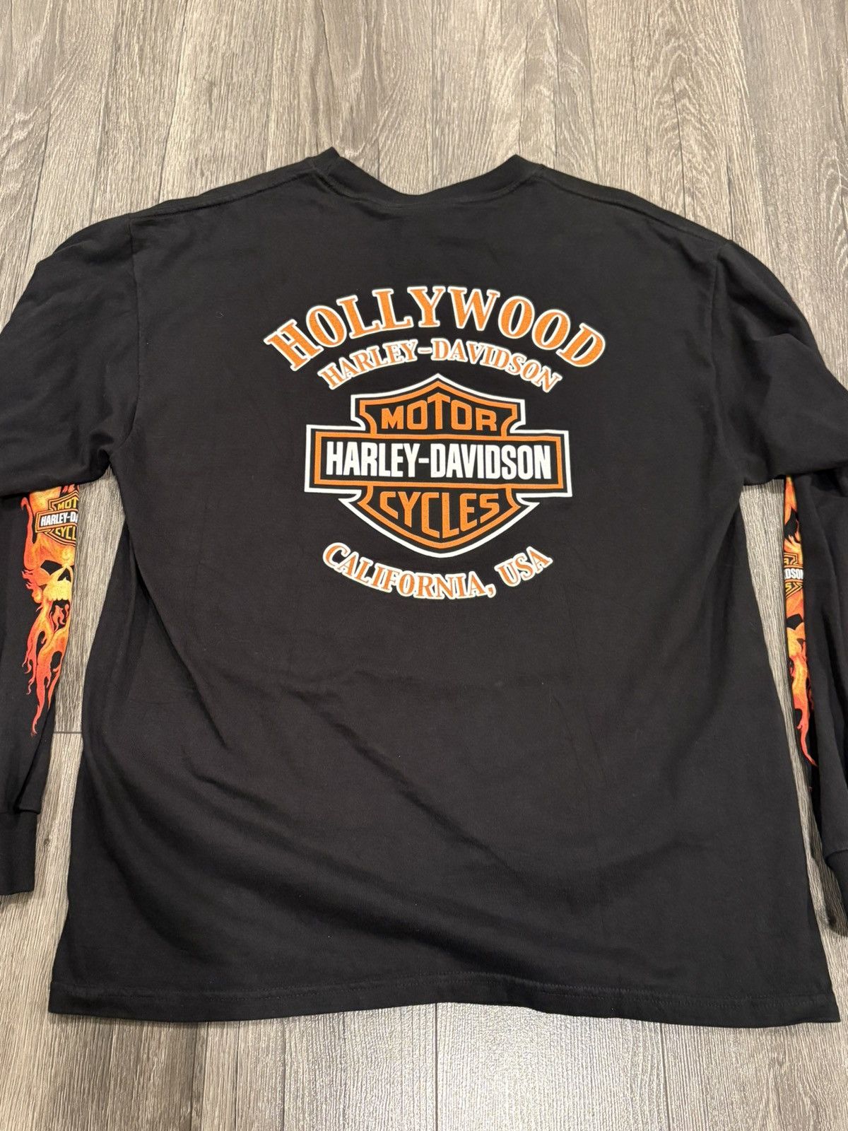 Harley Davidson Harley Davidson long sleeve flames Size US L / EU 52-54 / 3 - 6 Thumbnail