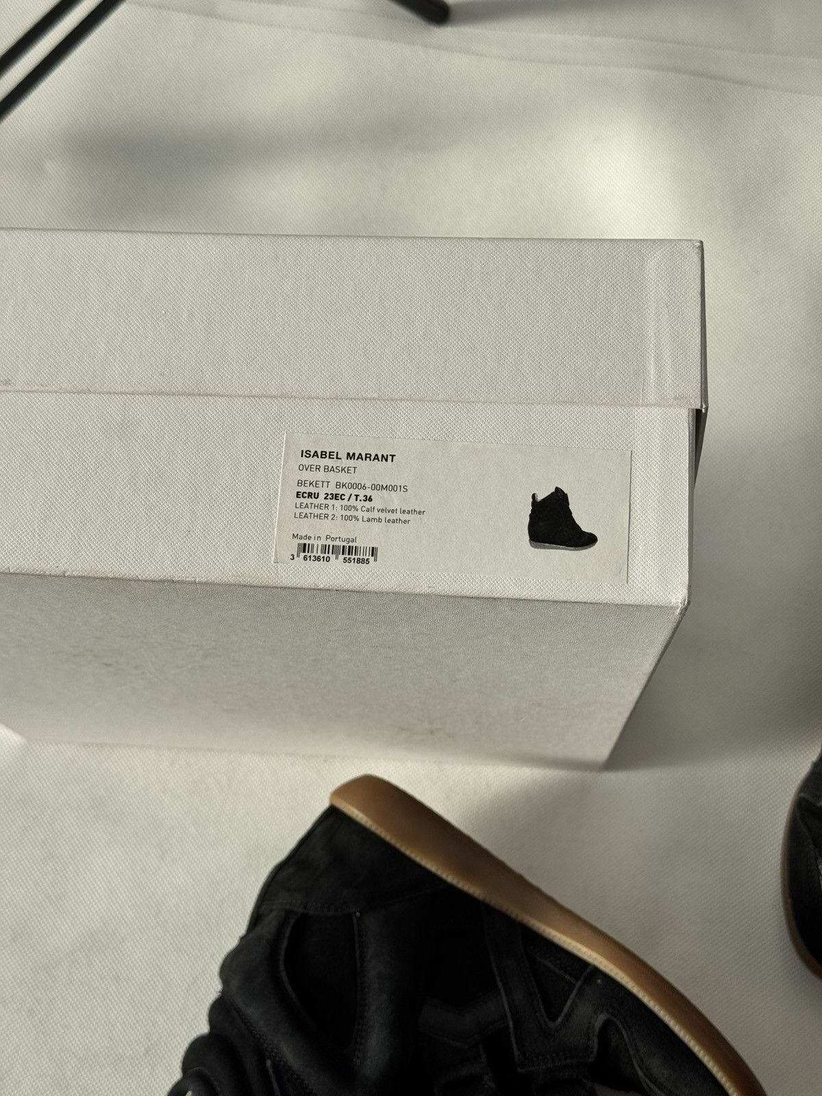 Isabel Marant Isabel Marant Bekett sneakers shoes Washed Black Suede Wedge Size US 6 / IT 36 - 11 Thumbnail
