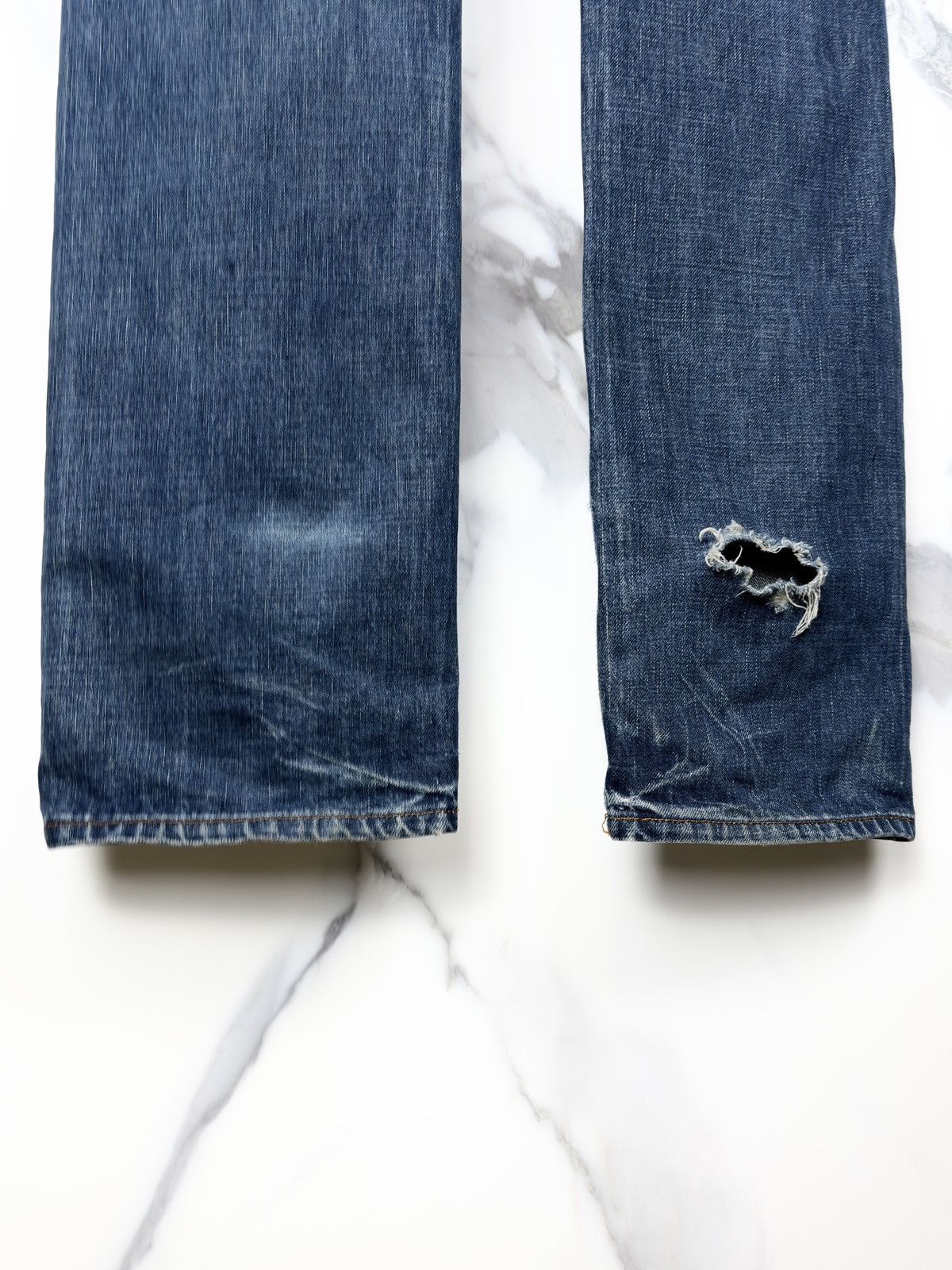 Dior × Hedi Slimane SS07 Dior Homme Spider Web Faded Denim Jeans Hedi Slimane Size US 34 / EU 50 - 7 Thumbnail
