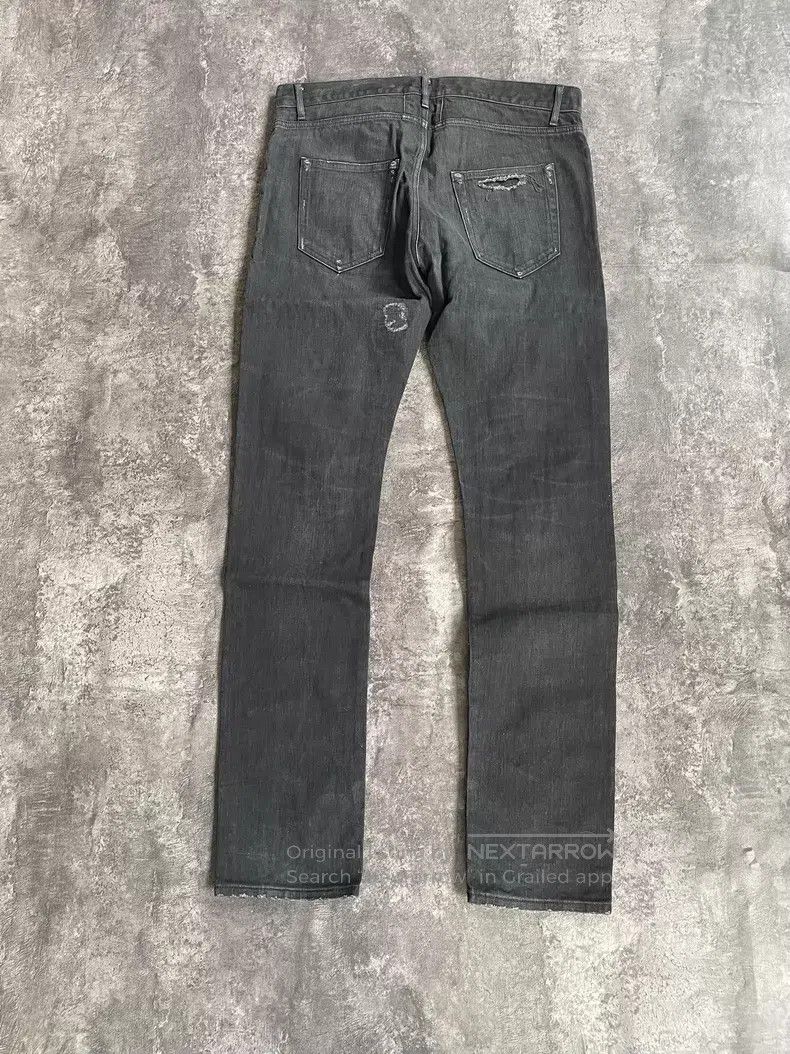 Saint Laurent Paris Saint Laurent Paris Black and Grey Faded Patch Destroyed D Size US 33 - 2 Thumbnail