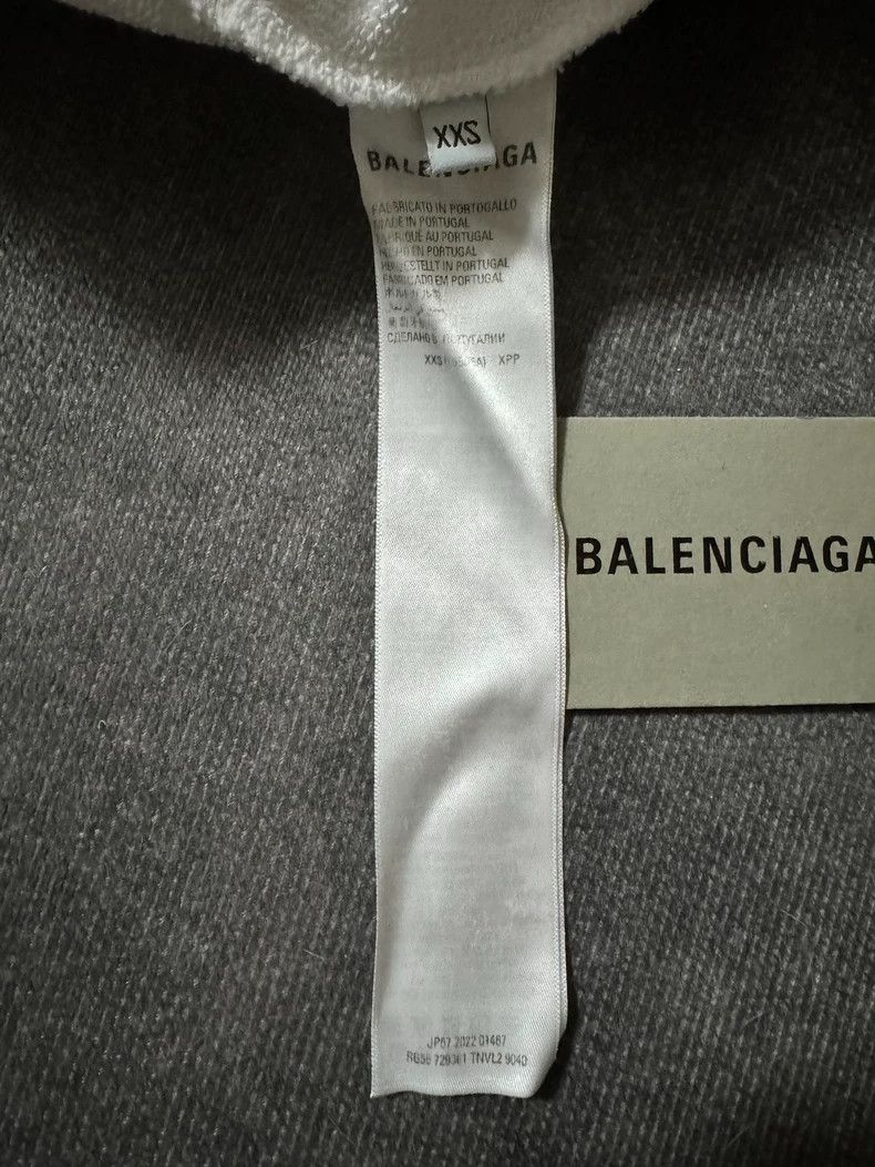 Balenciaga Balenciaga Sweater white letter long sleeve hoodie Size US XXS / EU 40 - 4 Thumbnail