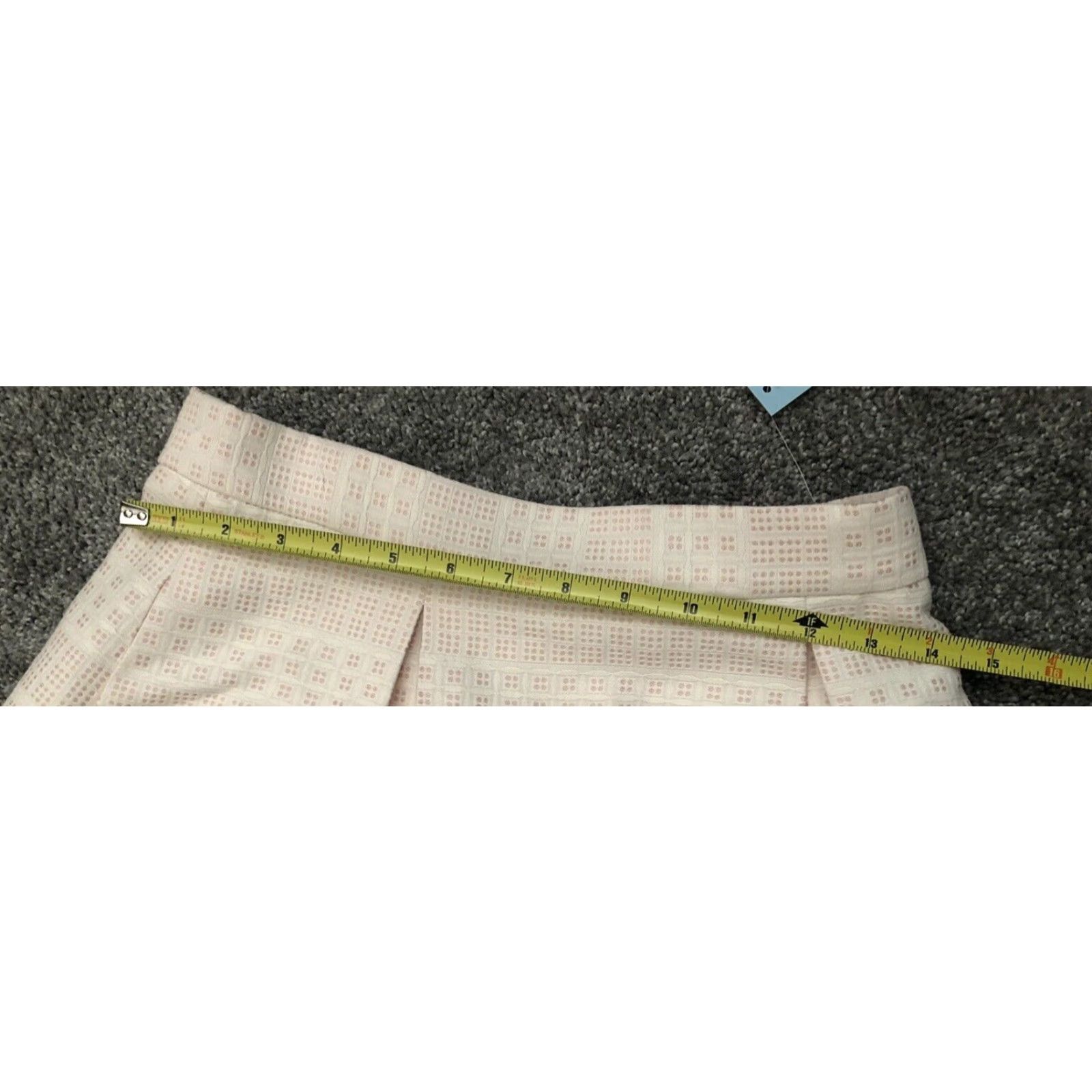 Vintage NWT Antonio Melani Skirt Women Knee Length White Pink Size 4 Polyester Cotton Dressy Casual Party/Work Womens Size 27" / US 4 / IT 40 - 4 Thumbnail