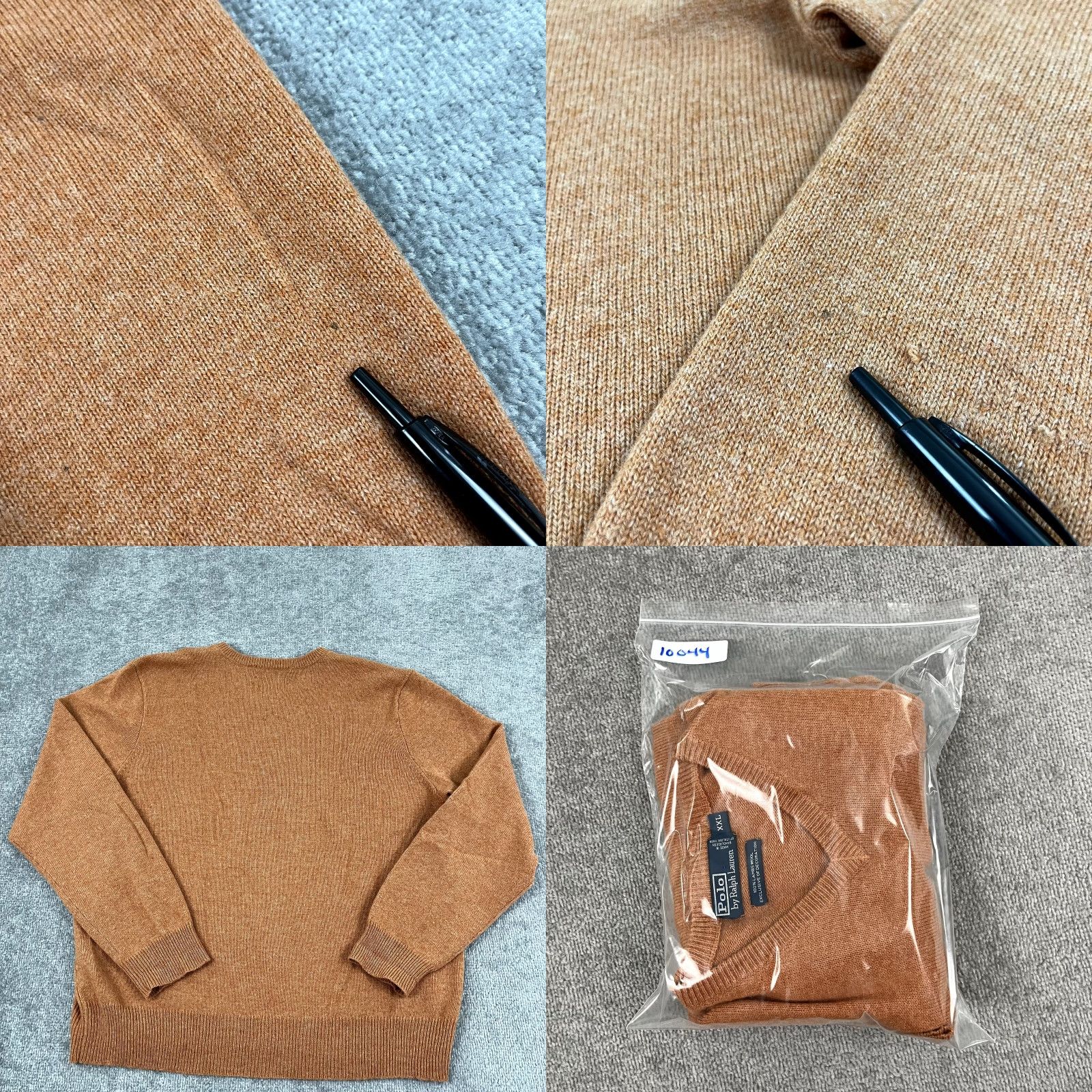 Polo Ralph Lauren VINTAGE Polo Ralph Lauren Sweater Men's 2XL Knit Wool Pullover All Seasons Orange Long Sleeve Size US XXL / EU 58 / 5 - 8 Thumbnail