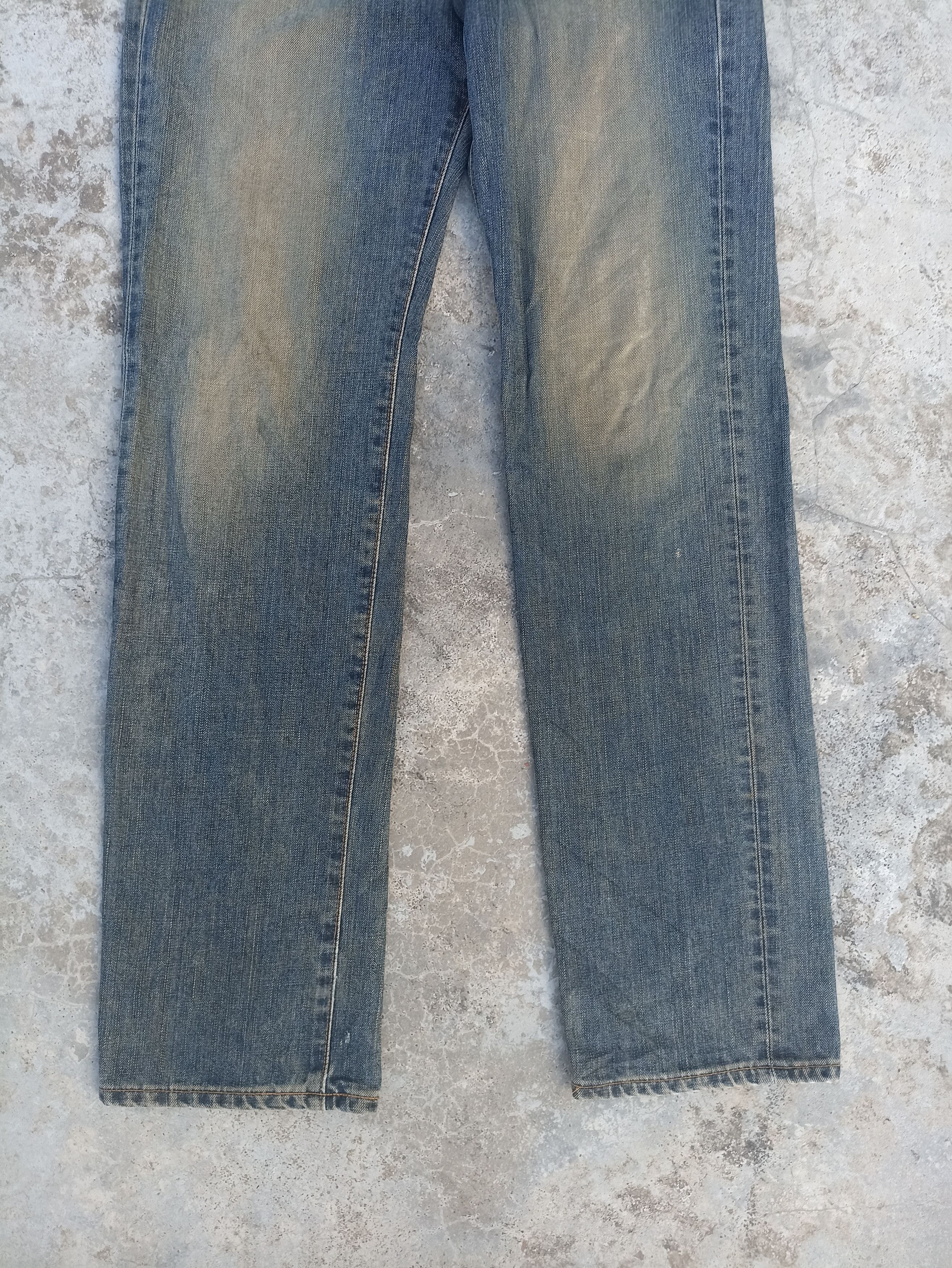 Beauty Beast Vintage Edwin jeans Edwin 503ZZ denim washed blue faded Size US 33 - 4 Thumbnail