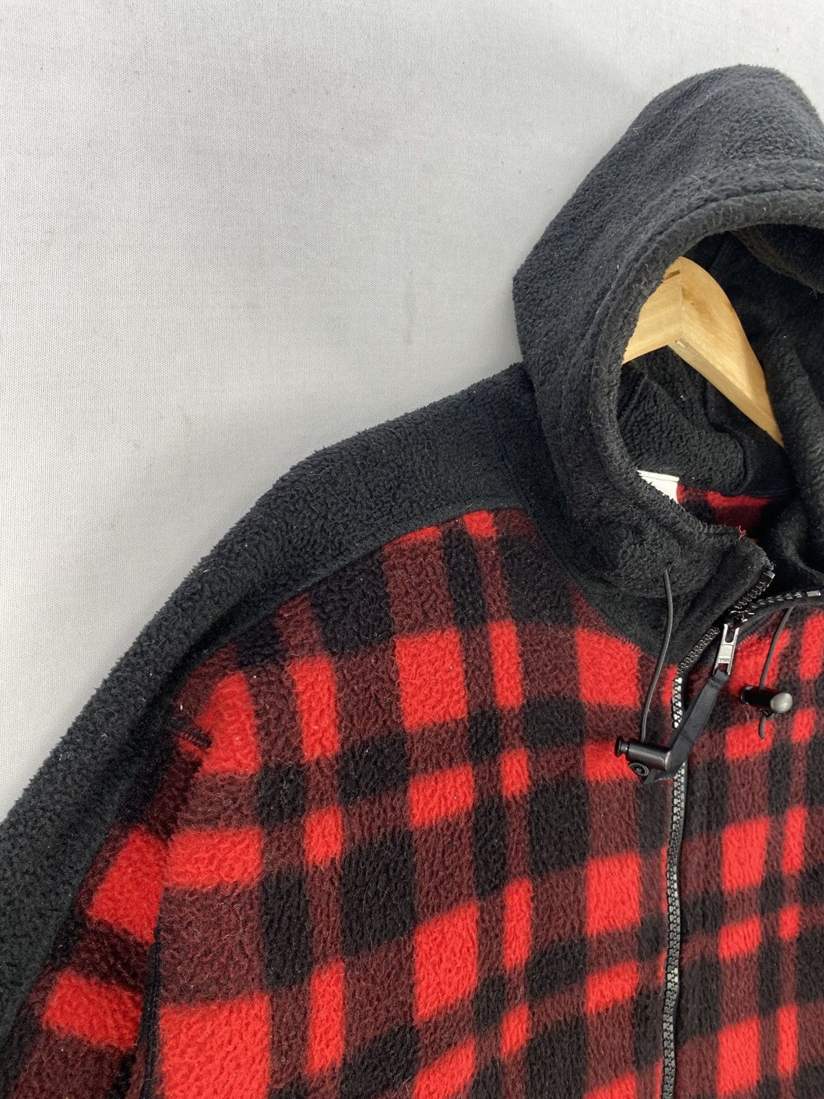 Helly Hansen Helly Hansen Vintage Fleece Hoodie Jacket Checkered Size US XXL / EU 58 / 5 - 2 Thumbnail