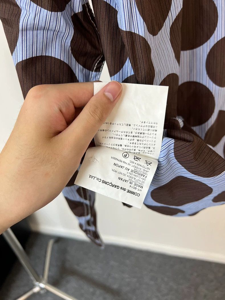 Comme des Garcons Comme Des Garcons Spotted Circle Pocket Shirt Size L / US 10 / IT 46 - 7 Thumbnail