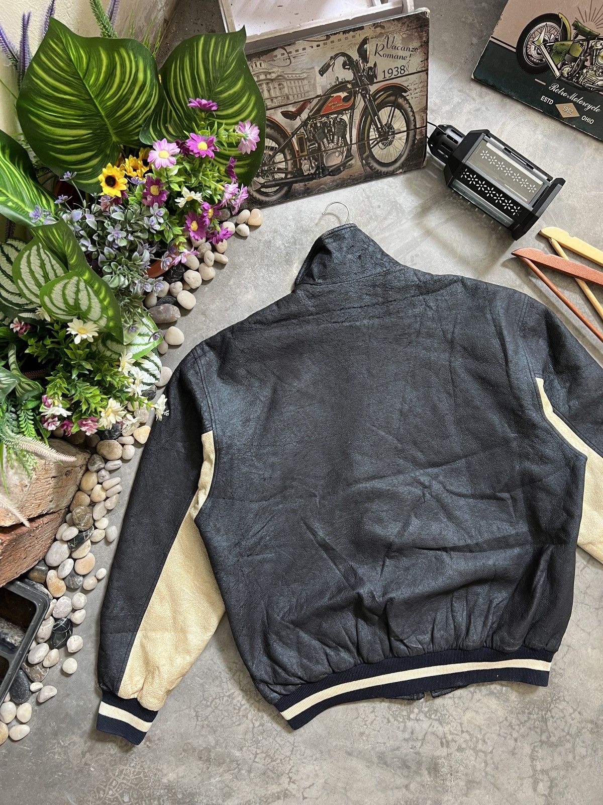 Japanese Brand Vintage 🖤 Japanese TS Streetwear Varsity Jacket Size US XL / EU 56 / 4 - 7 Thumbnail