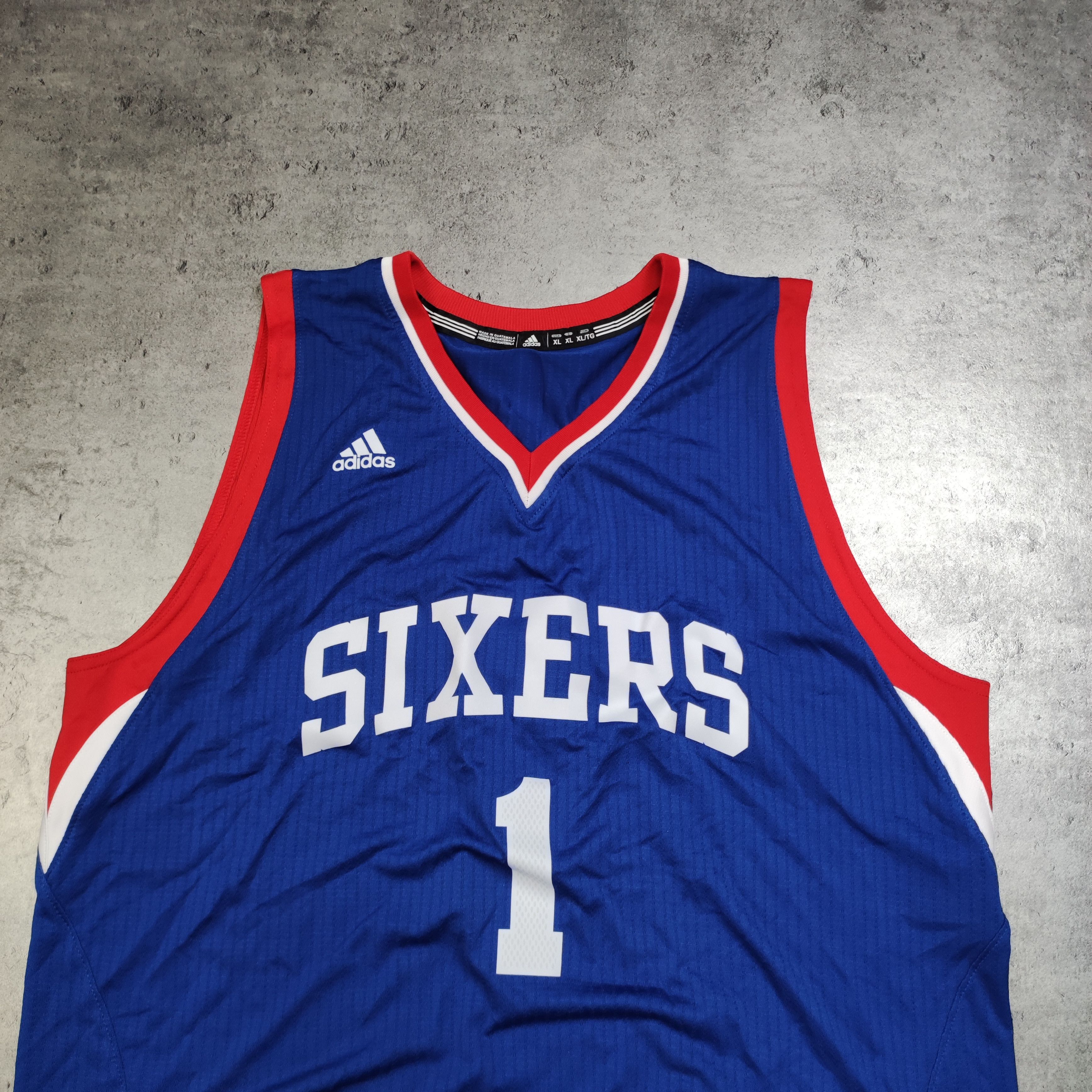 Adidas × NBA × Vintage RARE NBA Sixers Adidas Basketball #1Carter Williams Jersey Size US XL / EU 56 / 4 - 4 Thumbnail