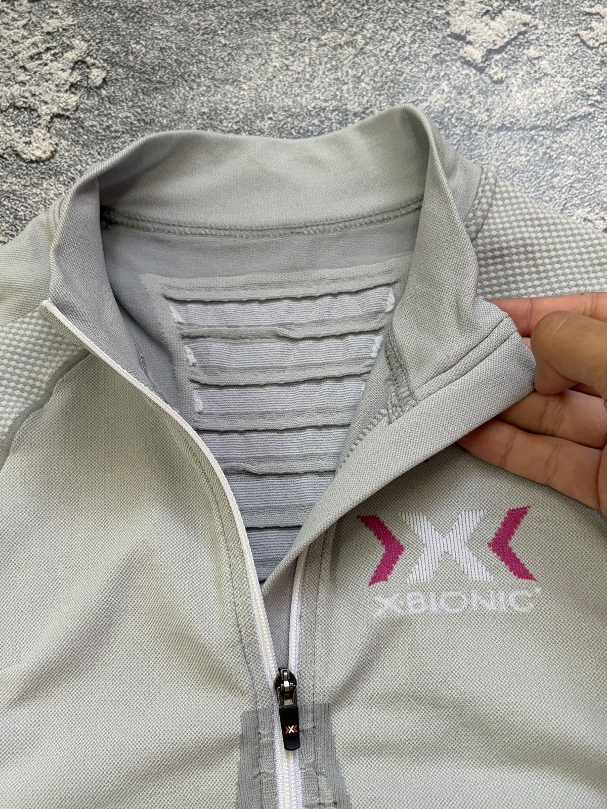 Vintage X-Bionic Lady Bike Race Short Sleeve Jersey Gray/Pink Size M Size M / US 6-8 / IT 42-44 - 3 Thumbnail