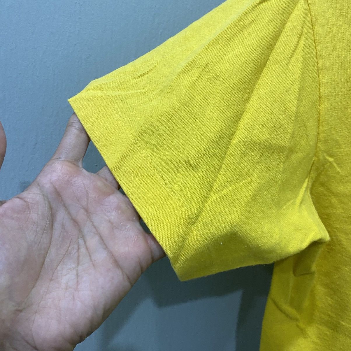 Stussy Vintage 90s Stüssy Stühaus Logo T-Shirt Yellow Size US S / EU 44-46 / 1 - 6 Thumbnail
