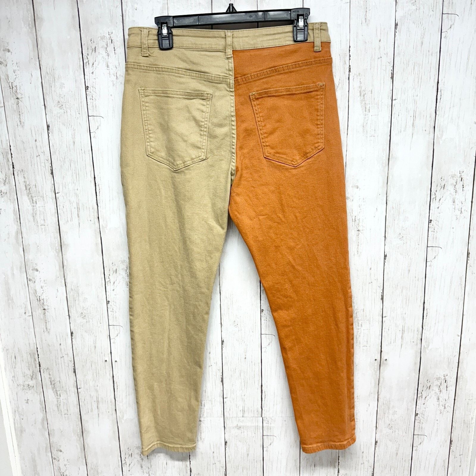 Other Jeans Women Size Small Two Tone High Rise Relaxed Straight Size 27" / US 4 / IT 40 - 6 Thumbnail