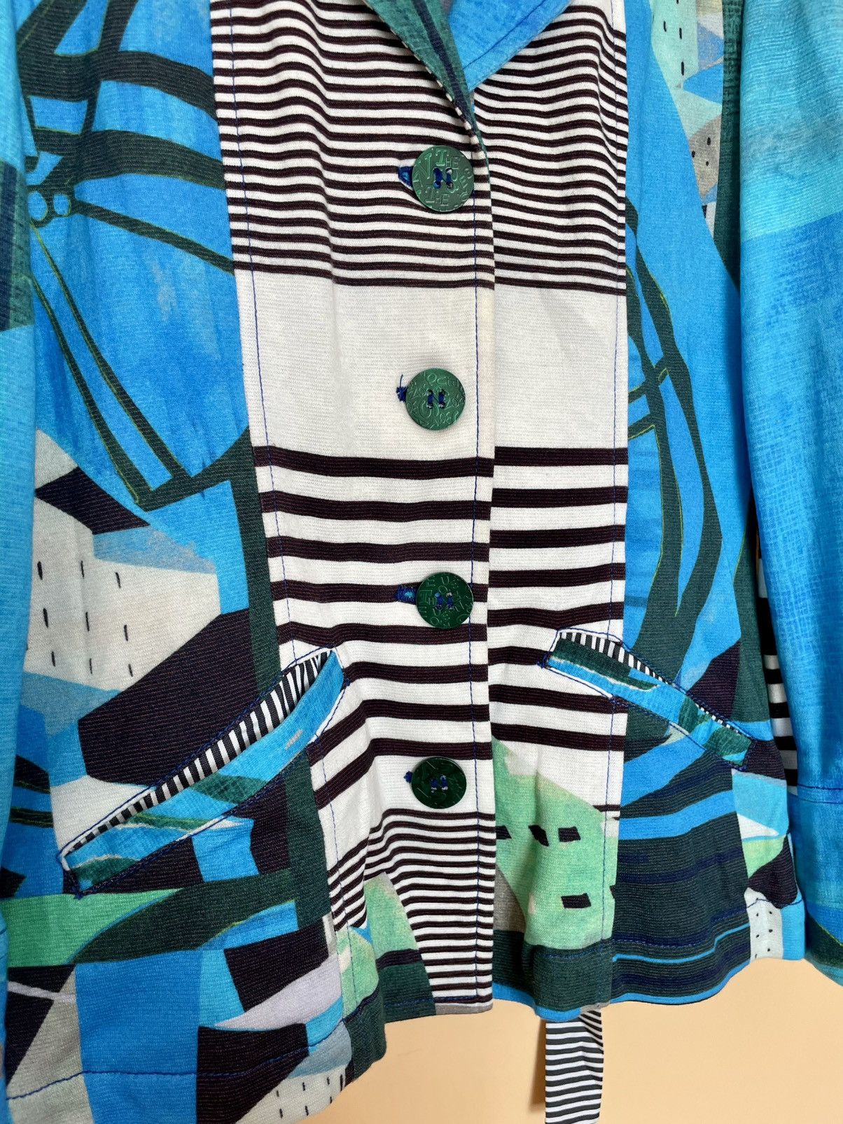 Other Save The Queen Abstract Art Blazer Button Up Size XL / US 12-14 / IT 48-50 - 5 Thumbnail