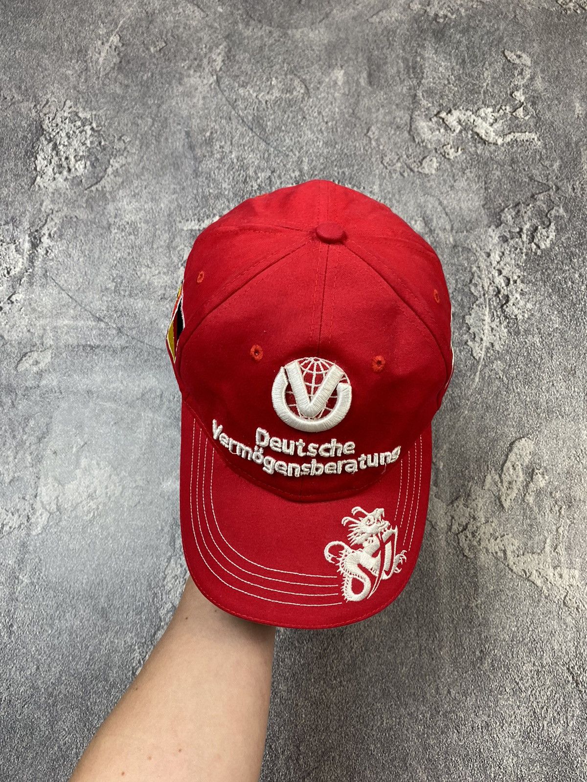 Ferrari Vintage 90s Ferrari Michael Schumacher Racing F-1 Cap Y2K Size ONE SIZE - 2 Thumbnail