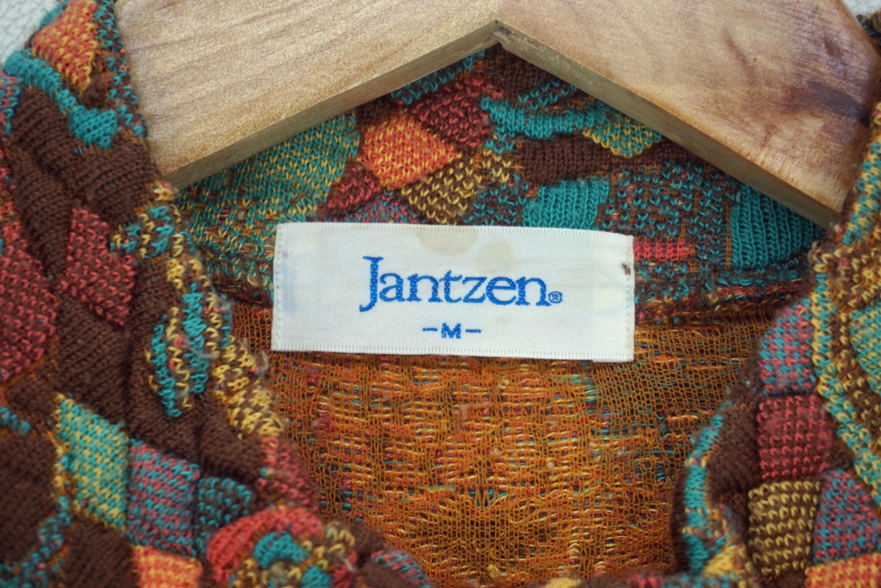 Jantzen Vintage Handbags Jacquard Golf Sweater Jacket Japan Size US M / EU 48-50 / 2 - 4 Thumbnail