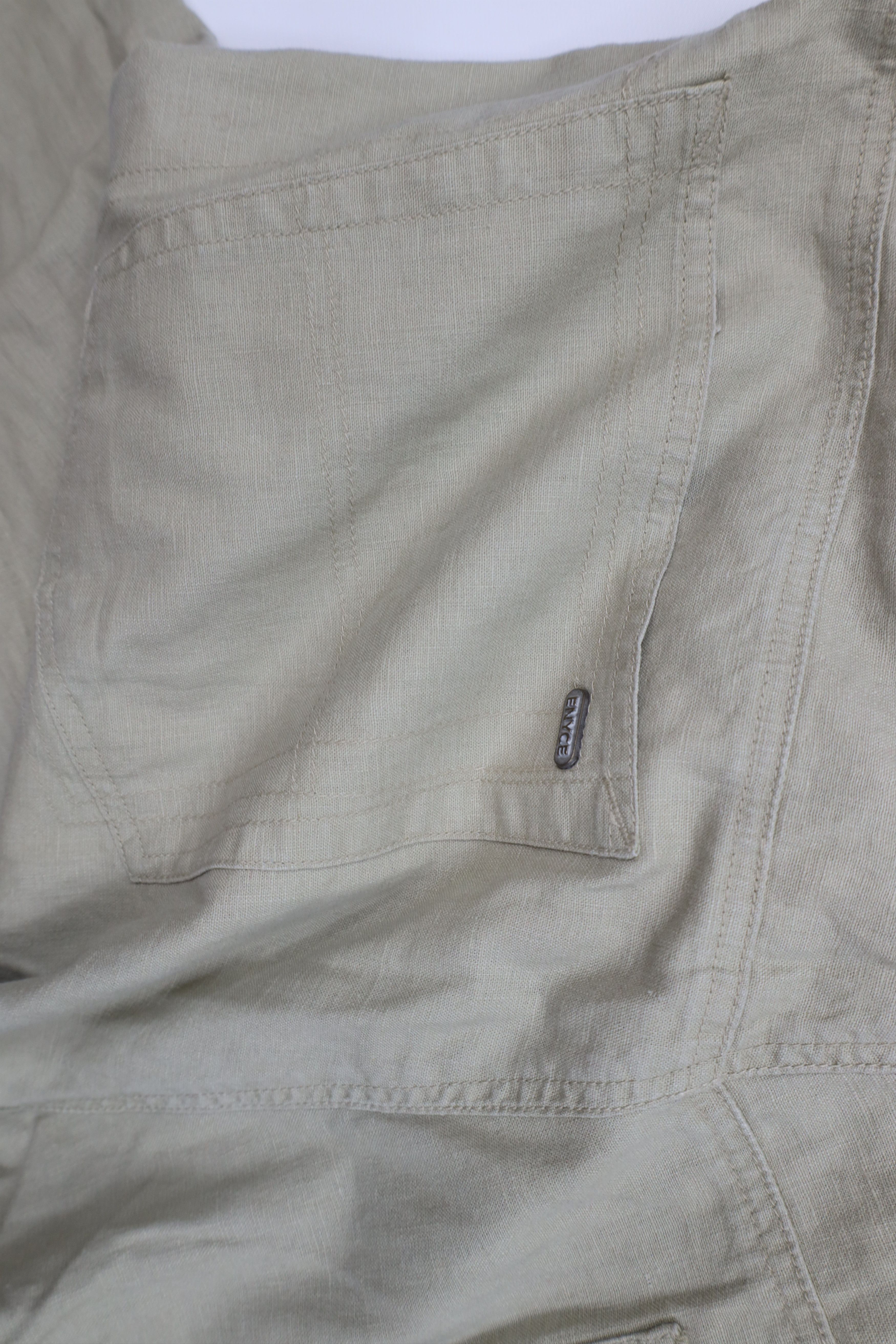 Enyce Vintage 90s Y2K Enyce Baggy Linen Blend Wide Leg Pants Size US 42 / EU 58 - 17 Thumbnail