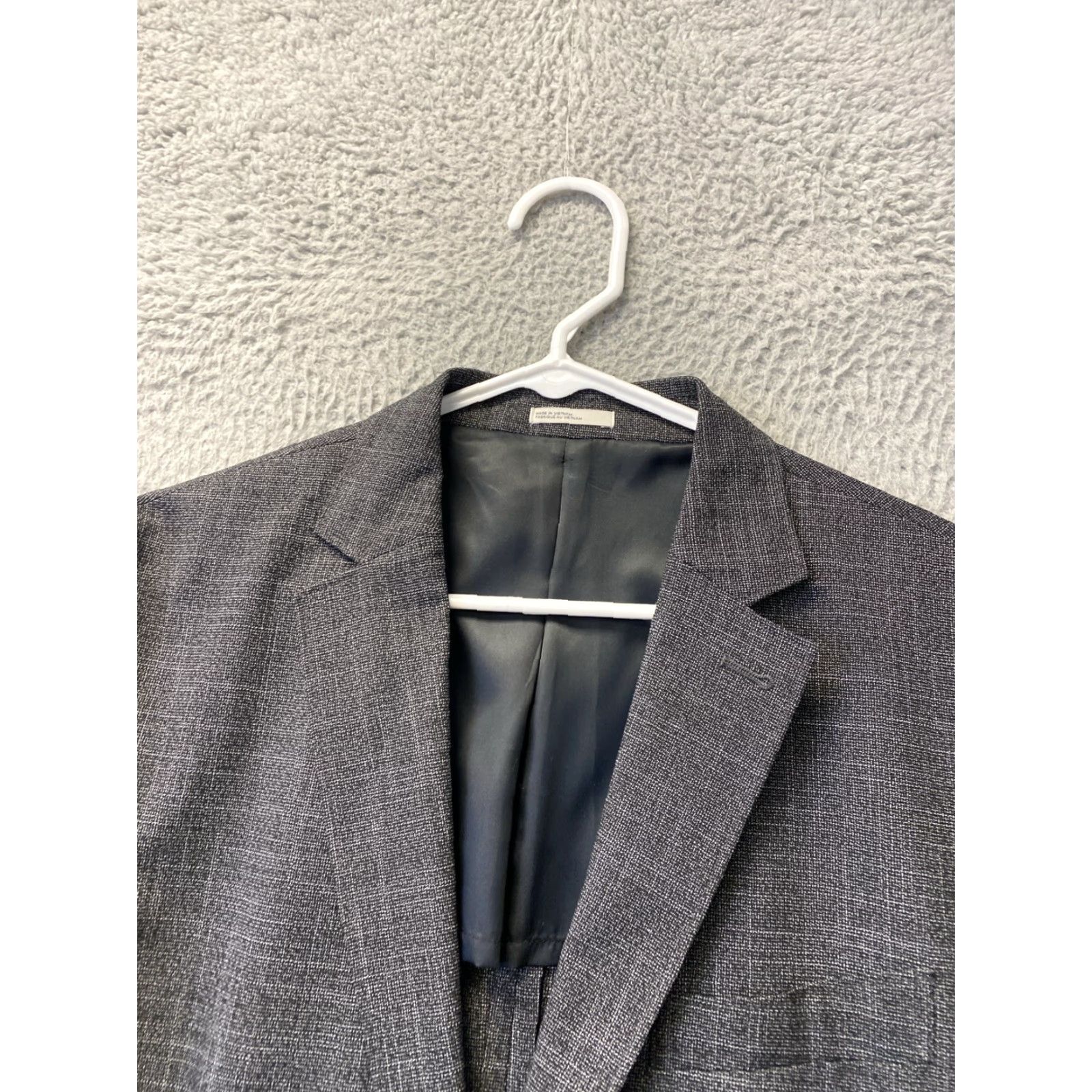 Nordstrom VINTAGE Nordstrom Men’s Blazer Sport Coat Single-Breasted 40R Gray Notch Lapel Lightweight Men's Size 40R - 3 Thumbnail