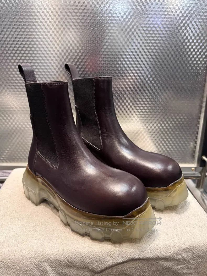 Rick Owens Rick Owens Chelsea boots with octopus soles and thick sole Size US 4.5 / IT 34.5 - 2 Thumbnail
