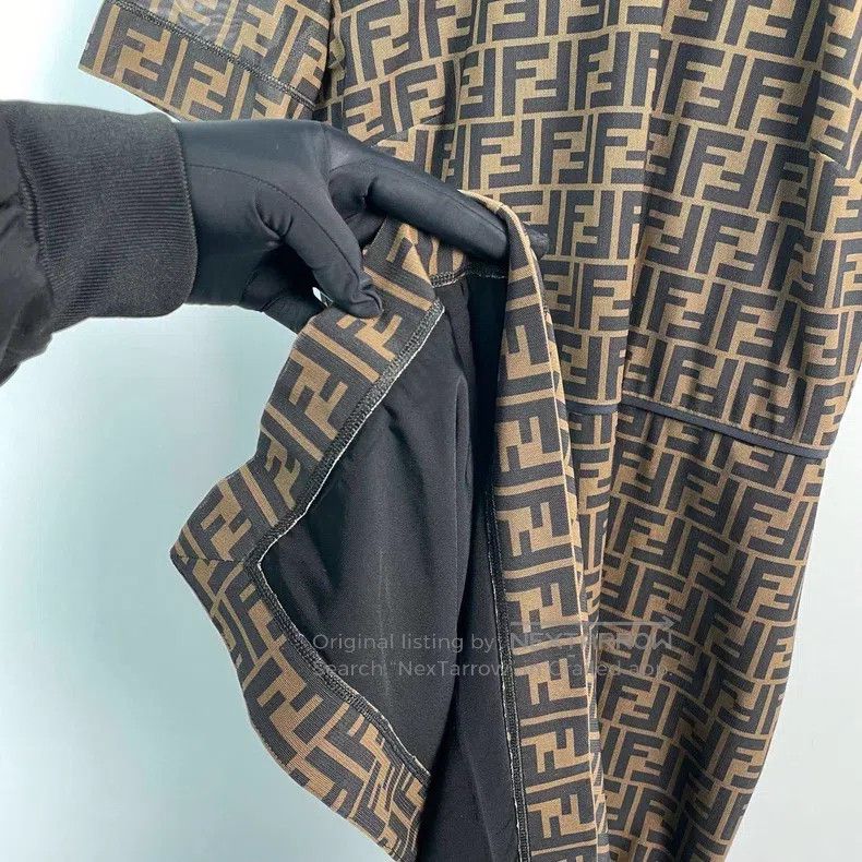 Fendi Fendi Acrylic Knit Dress - Brown Size XS / US 0-2 / IT 36-38 - 6 Thumbnail